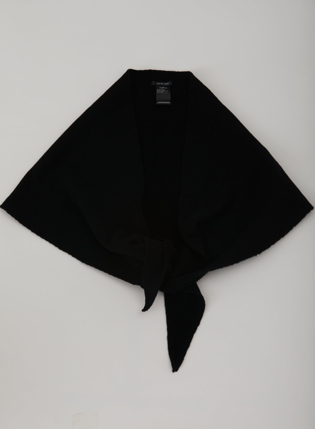 Pas De Calais 0655 Triangular Scarf Black