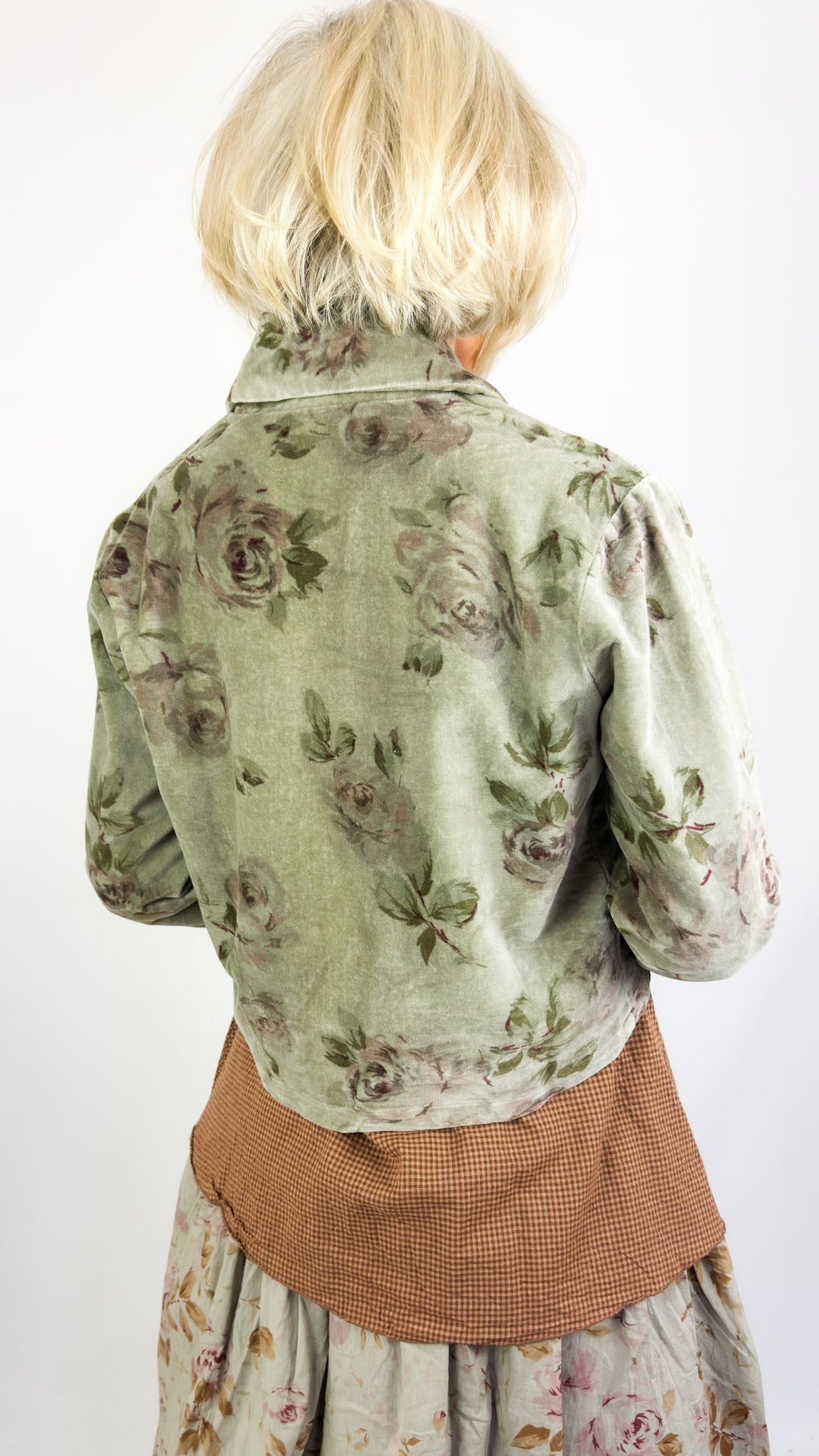 Les Ours Enoa Jacket Sage Flowers