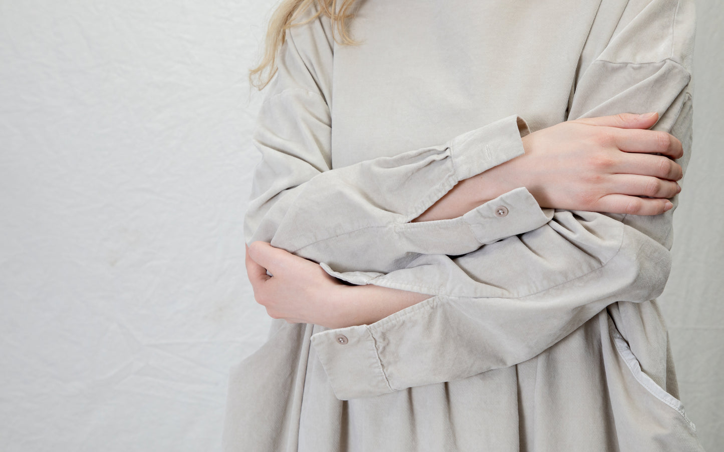 Album V Round-Neck Dress Oatmeal
