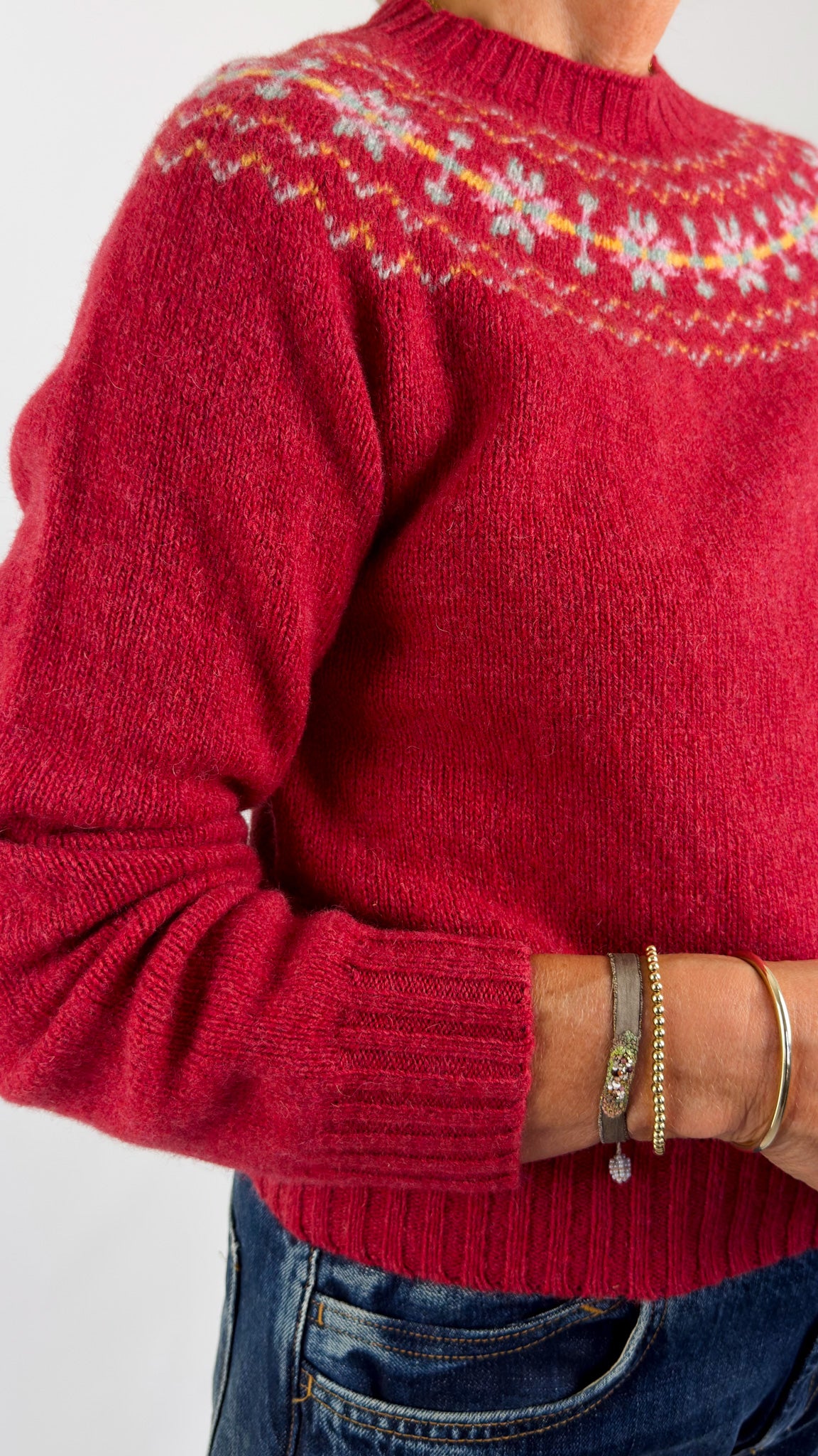 Cordelia James Flavia Jumper Framboise