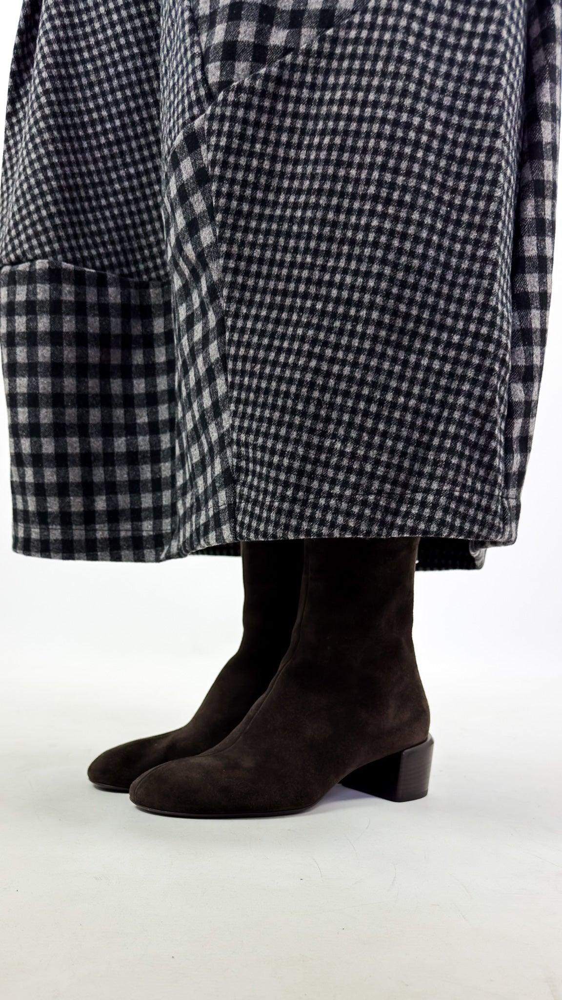 Mama b Daisy Skirt Grigio Check