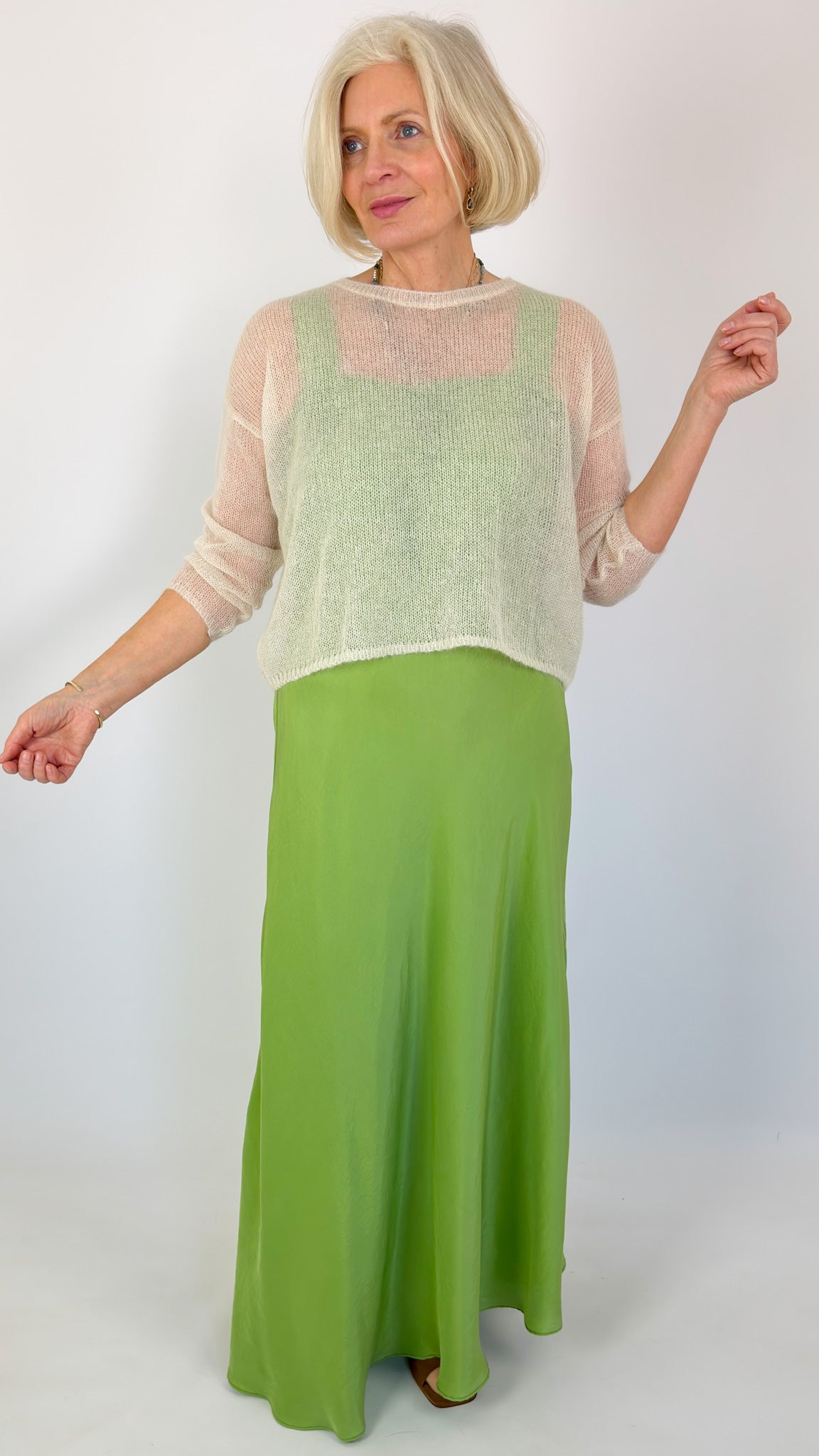 Minina Maggie Dress Aloe