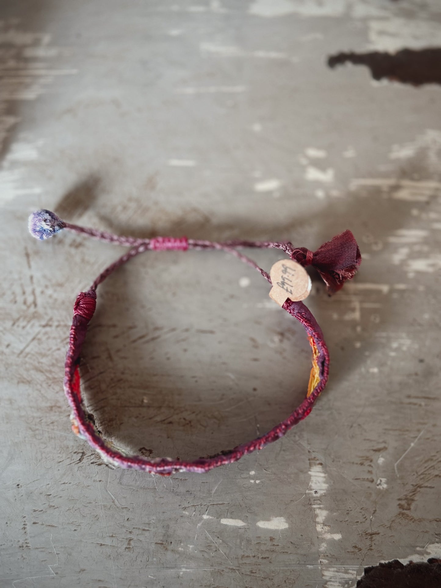 Antomoon Embroidered Silk Bracelet No.2