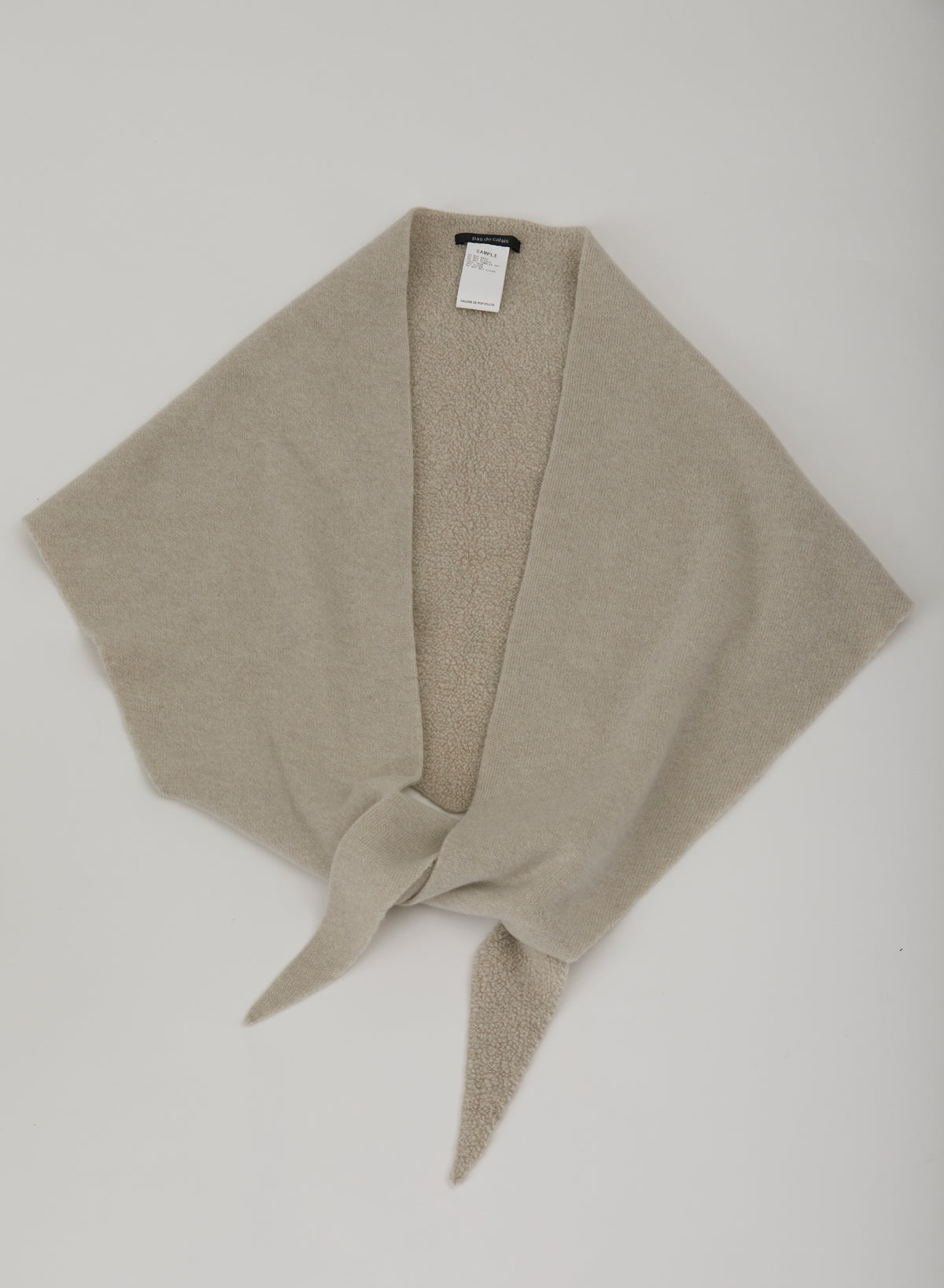 Pas De Calais 0655 Triangular Scarf Greige