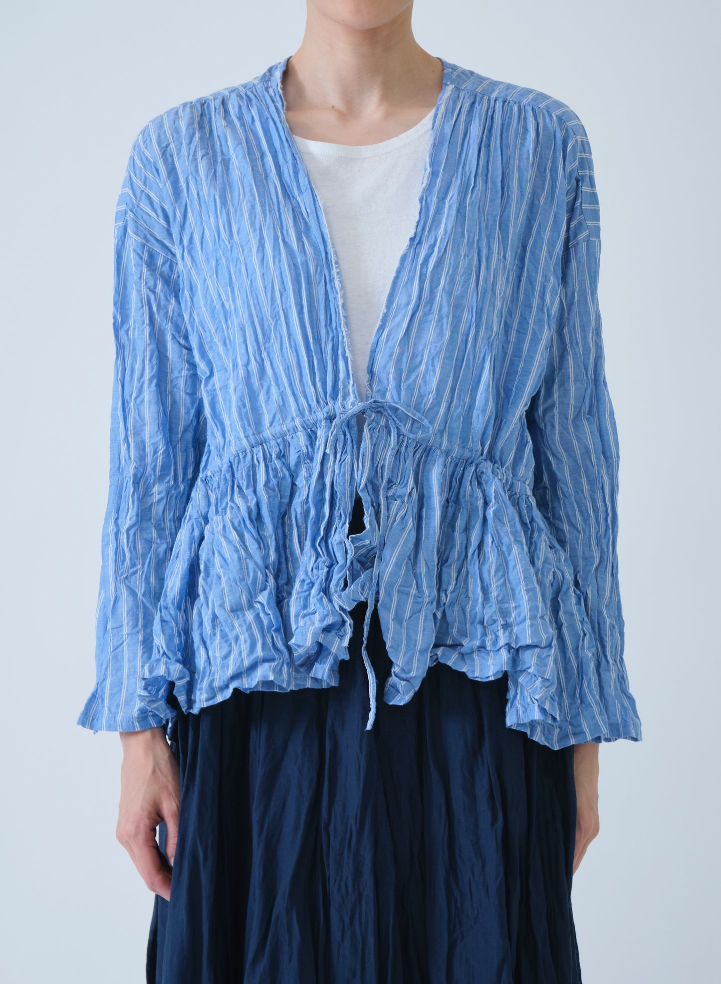 Pas De Calais 6794 Wrap Blouse Blue