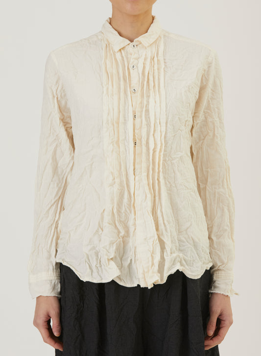 Pas De Calais 6850 Pin-Tuck Blouse Ivory PRE-ORDER