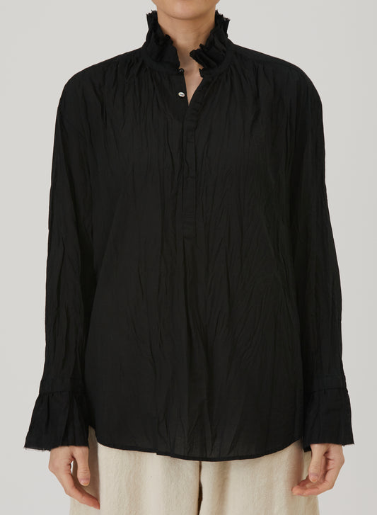 Pas De Calais 6862 Ruffle Blouse Black PRE-ORDER