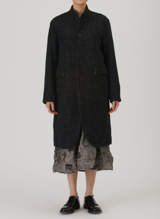 Pas De Calais 9392 Chesterfield Coat Charcoal PRE-ORDER