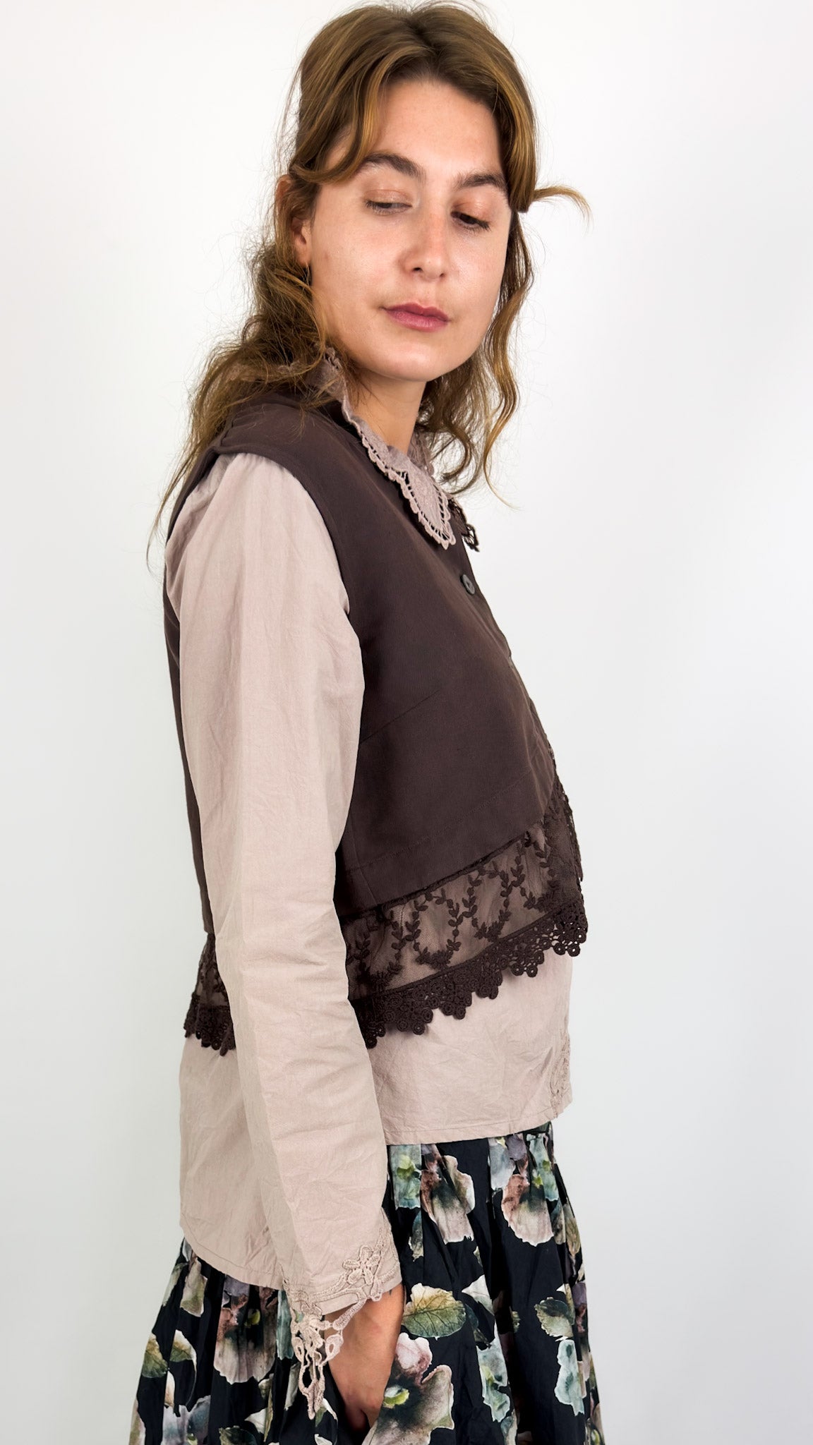 Ewa I Walla Olivia Waistcoat Raisin