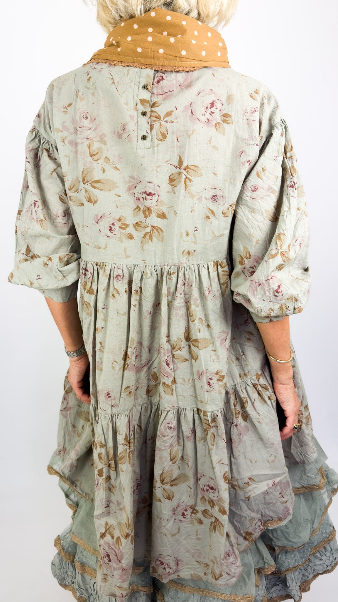 Les Ours Nana Blouse Sage Flowers