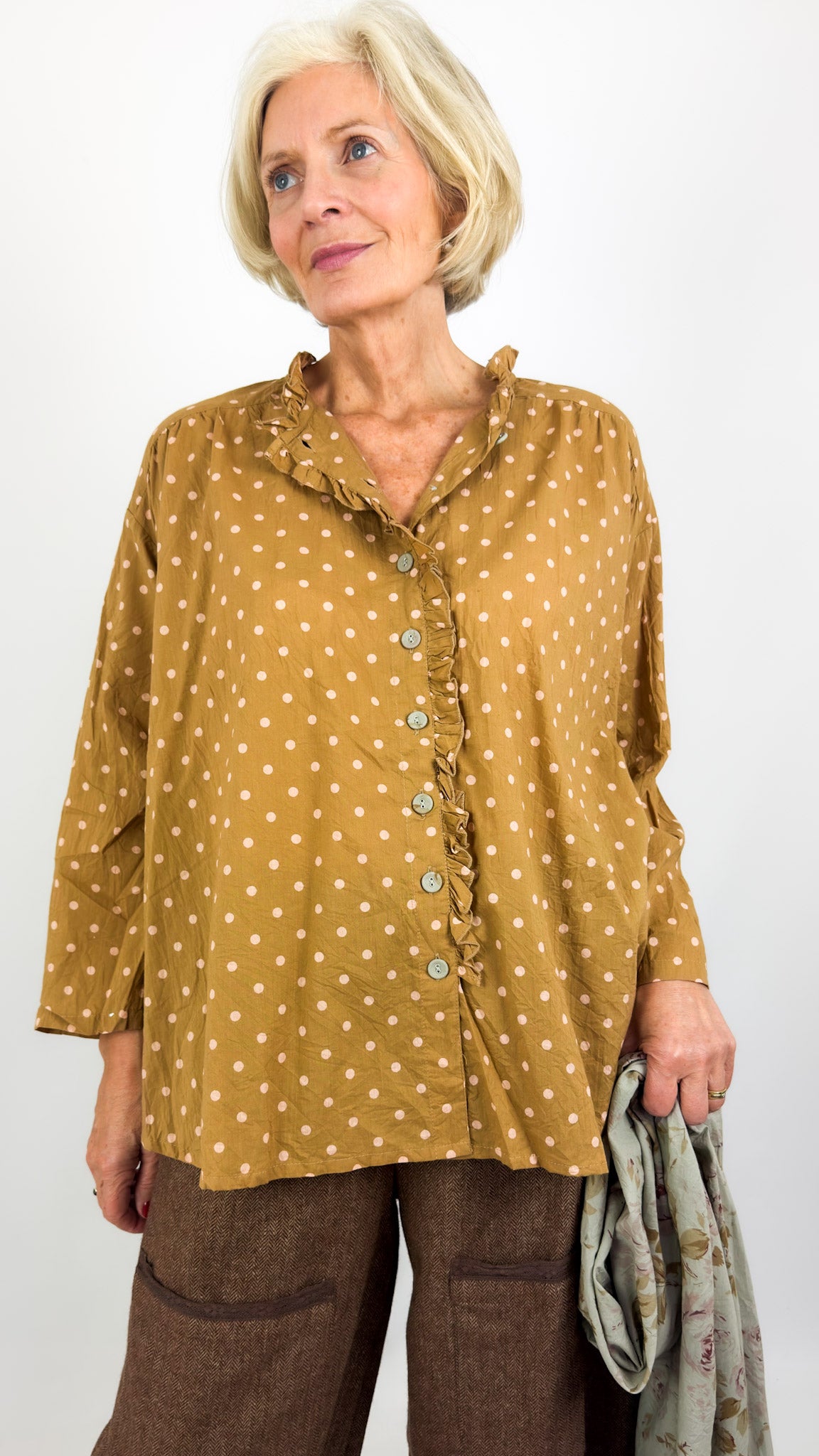 Les Ours Ari Blouse Rose Dots