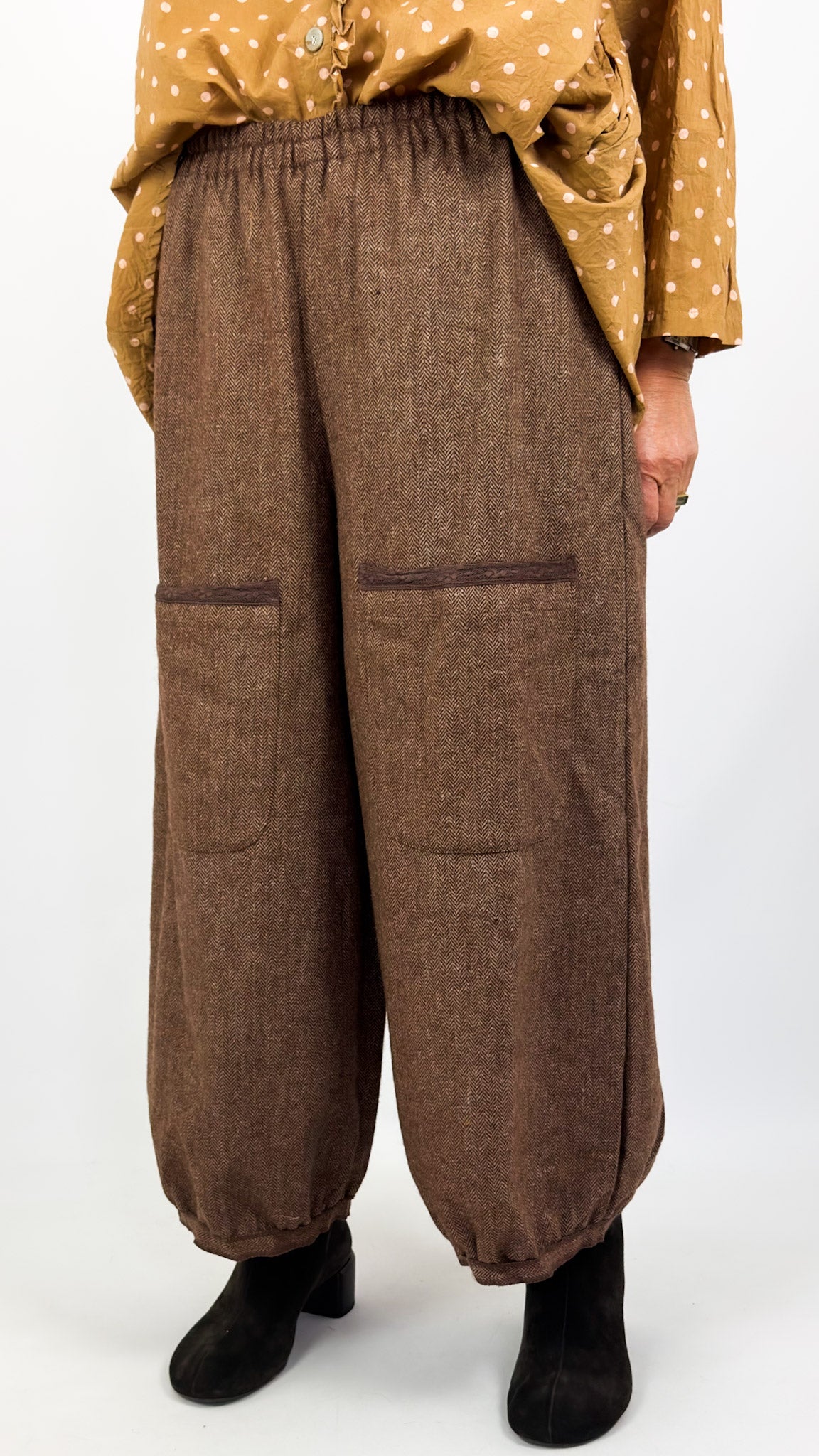 Les Ours Gus Trousers Chevron