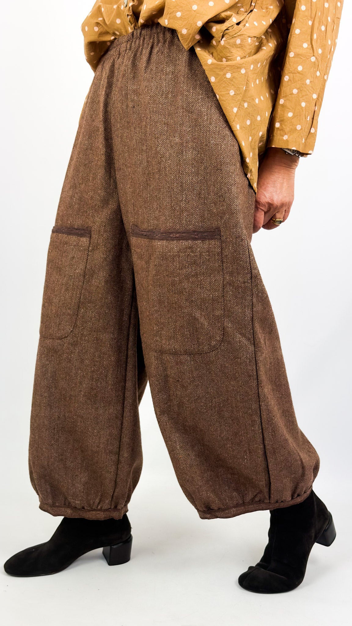 Les Ours Gus Trousers Chevron