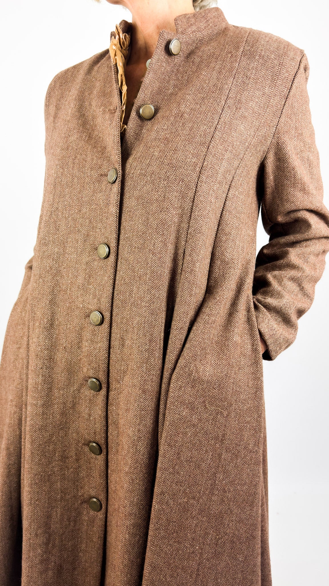 Les Ours Mae Coat Chevron