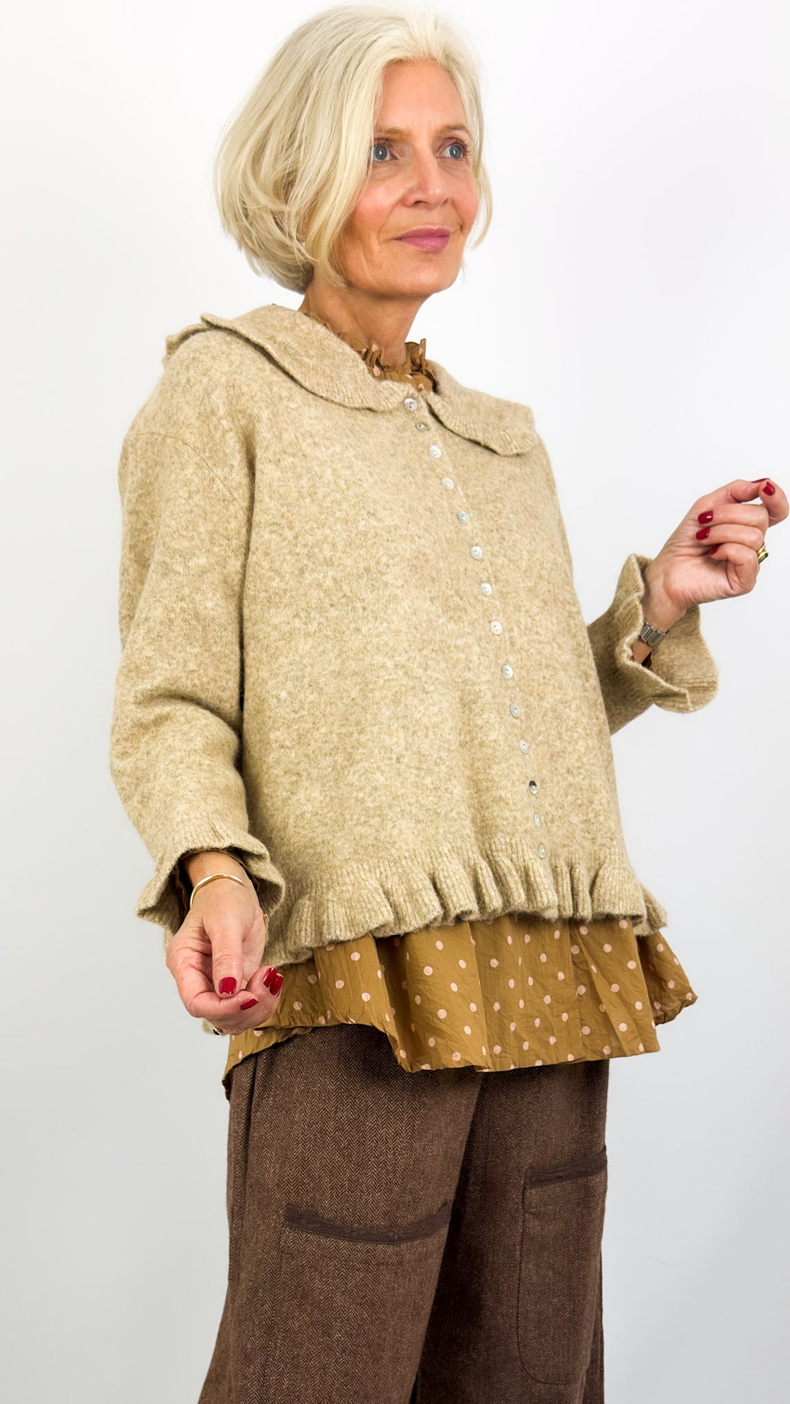 Les Ours Arsene Cardigan Beige