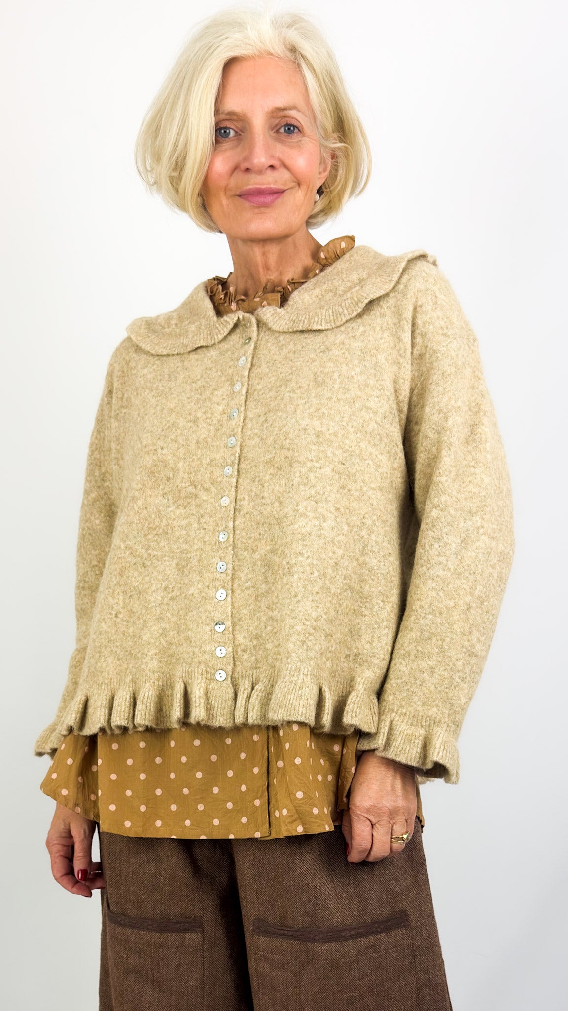 Les Ours Arsene Cardigan Beige