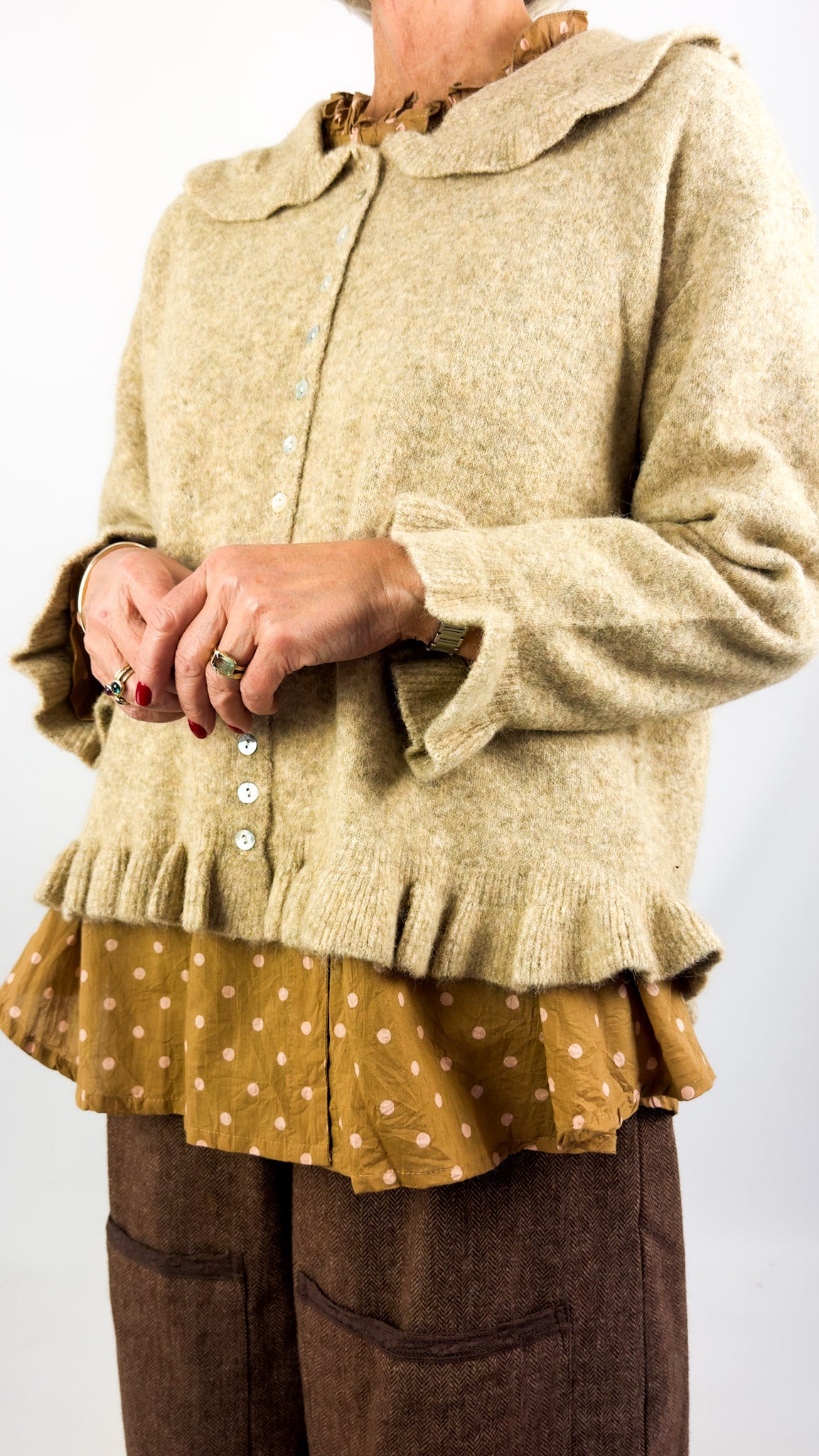 Les Ours Arsene Cardigan Beige