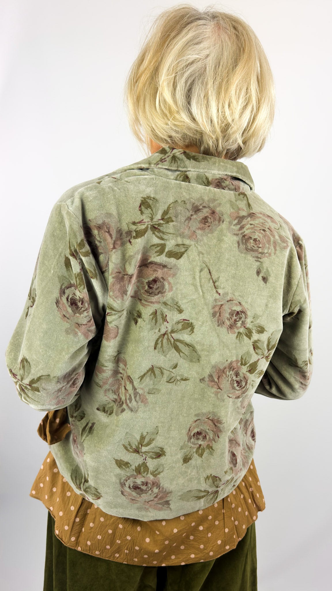 Les Ours Vavea Jacket Sage Flowers