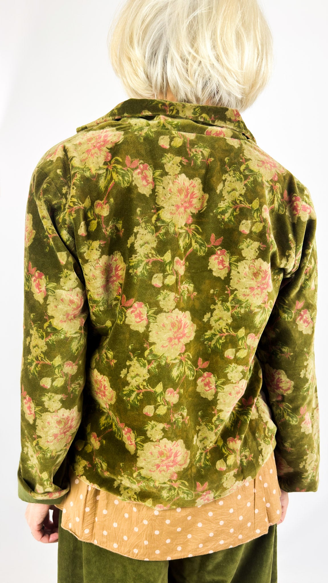 Les Ours Vavea Jacket Green Flowers