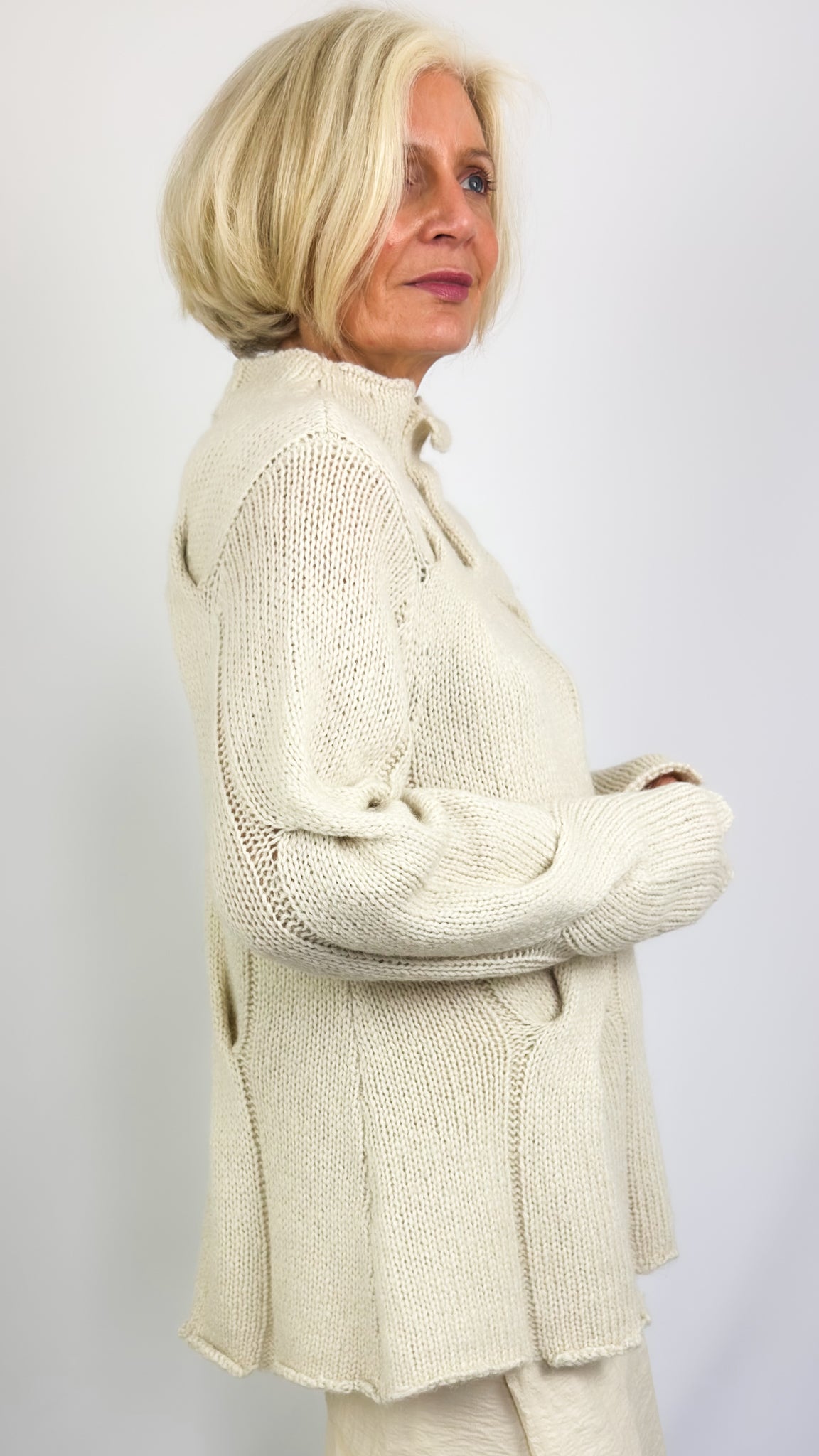 Rundholz DIP 0701 Jumper Ivory Melange
