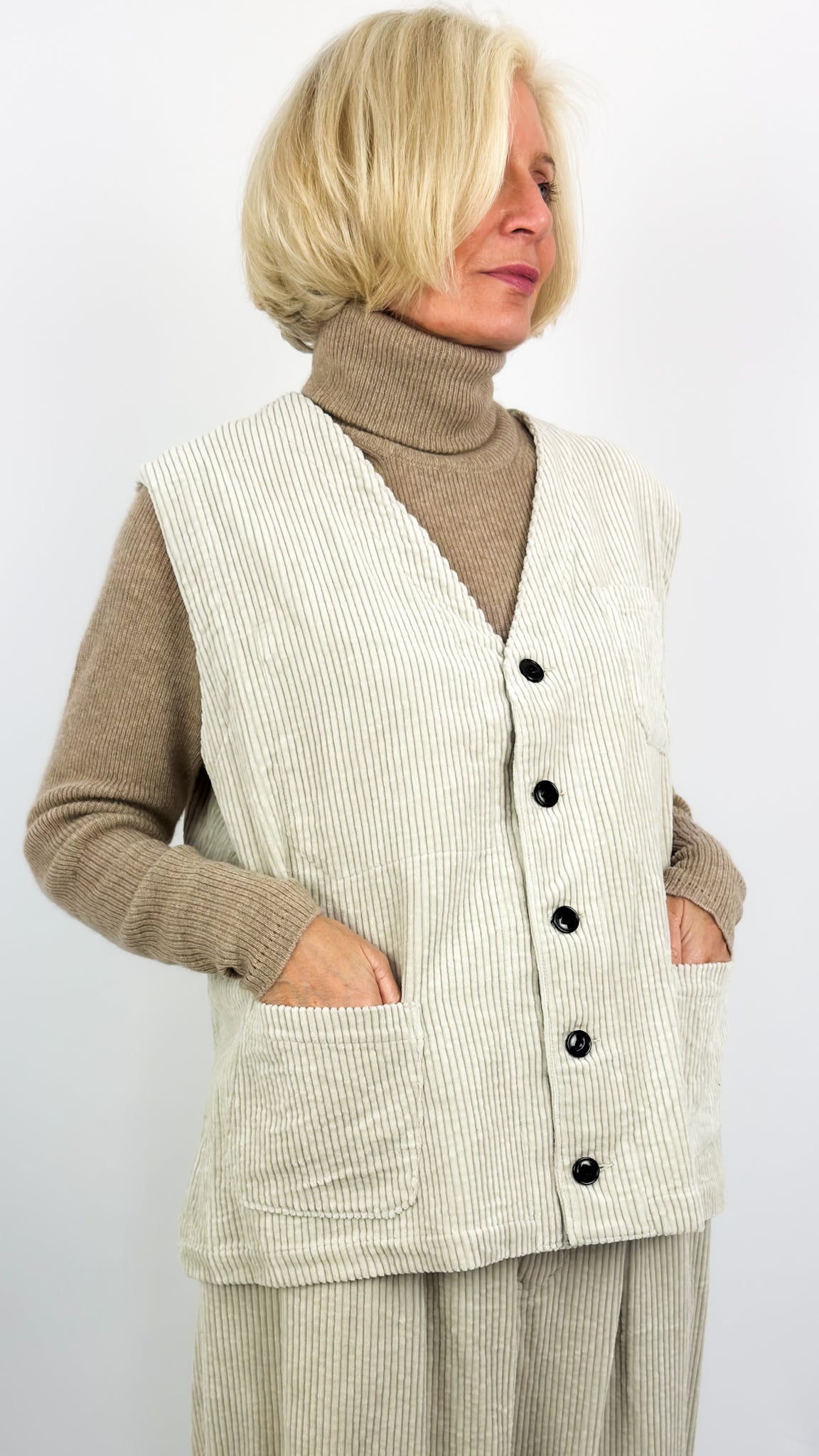 Klasica Malakoff Waistcoat Bone