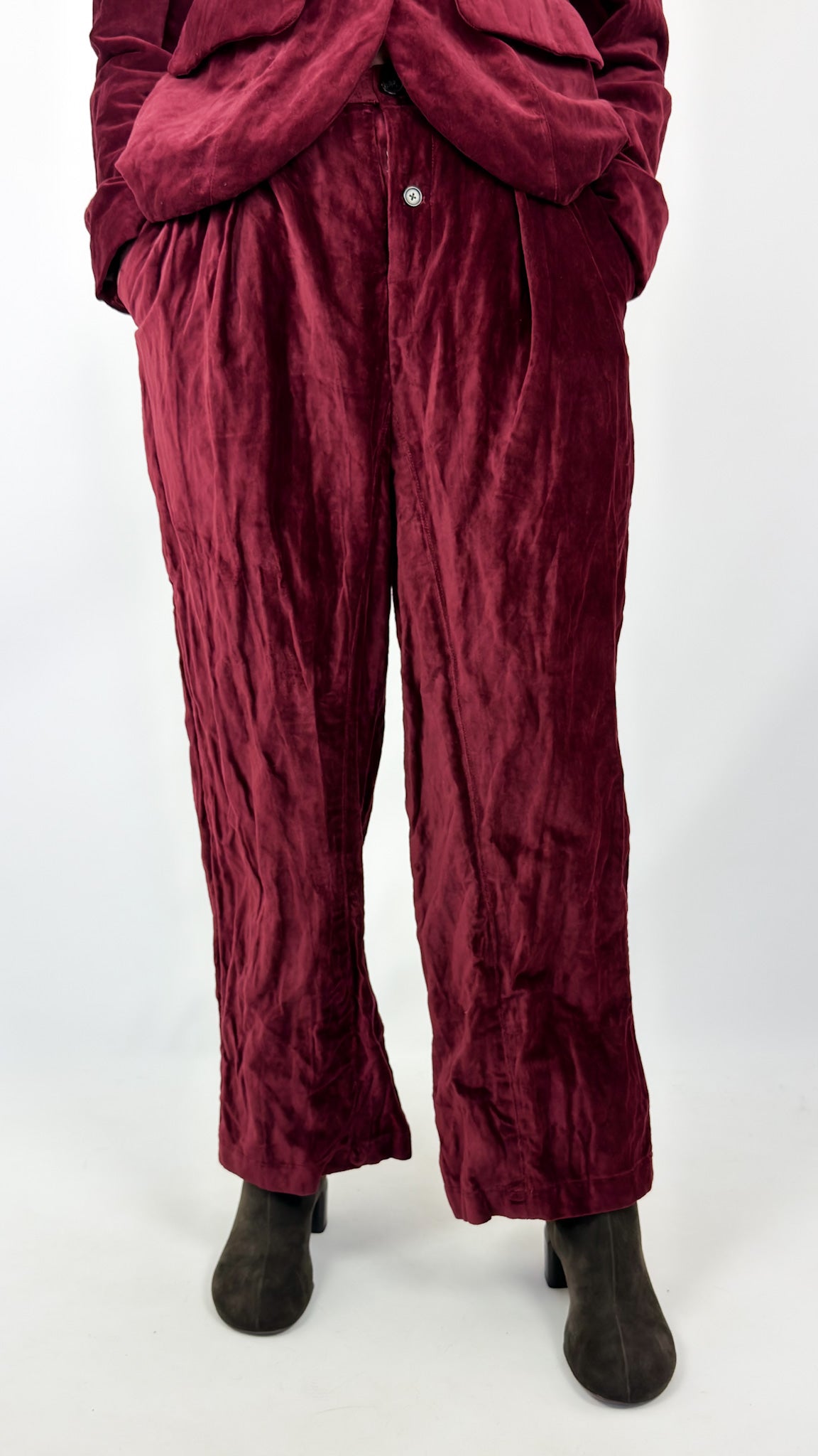 AM 8149 Pocket Trousers Red Velvet