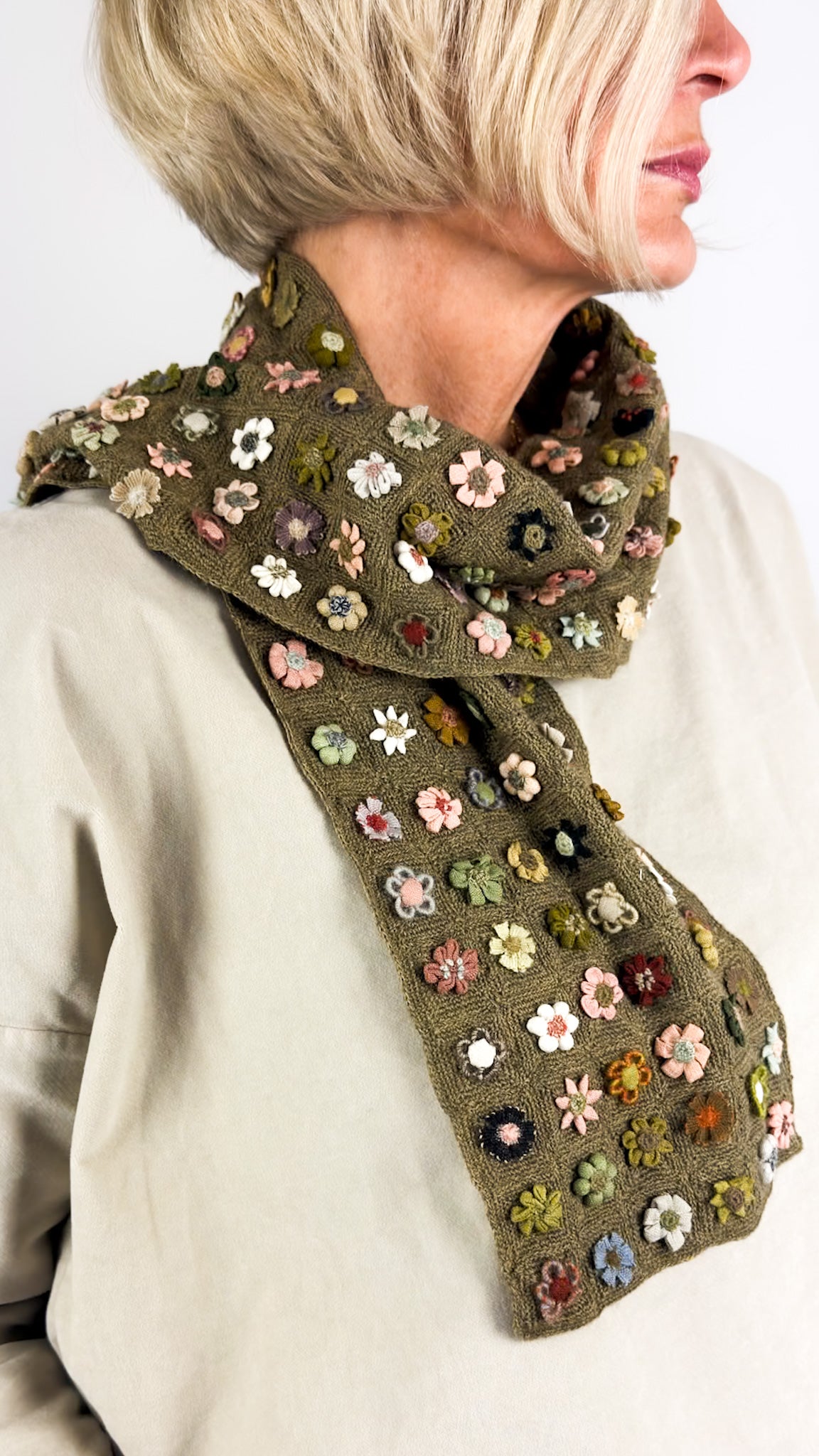 Sophie Digard 4907 Scarf White Squall