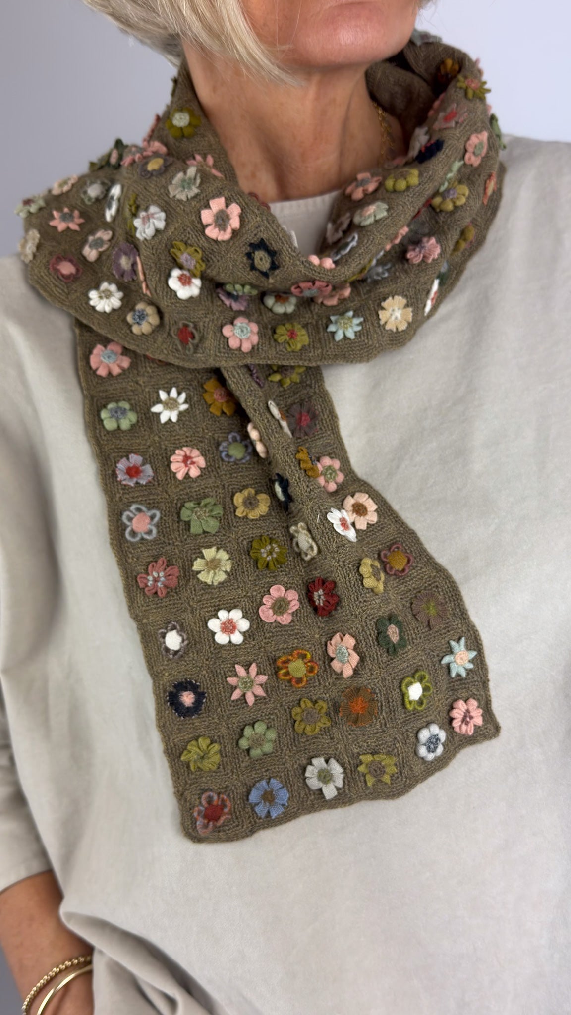 Sophie Digard 4907 Scarf White Squall