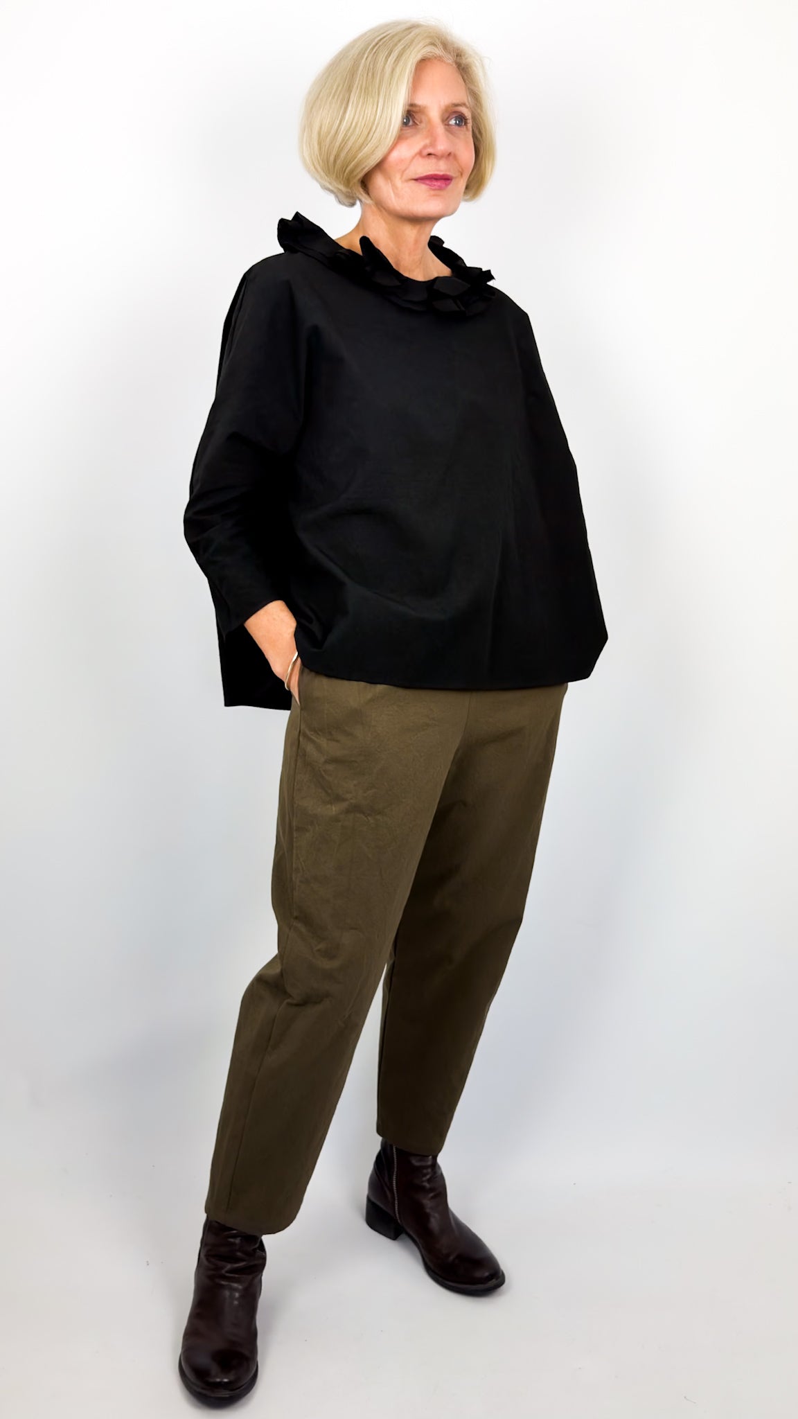 Apuntob 2089 Shirt Plain Black