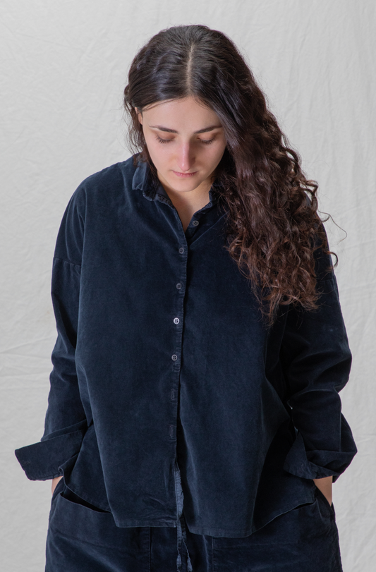 Album Di Famiglia V Collar Shirt Oatmeal