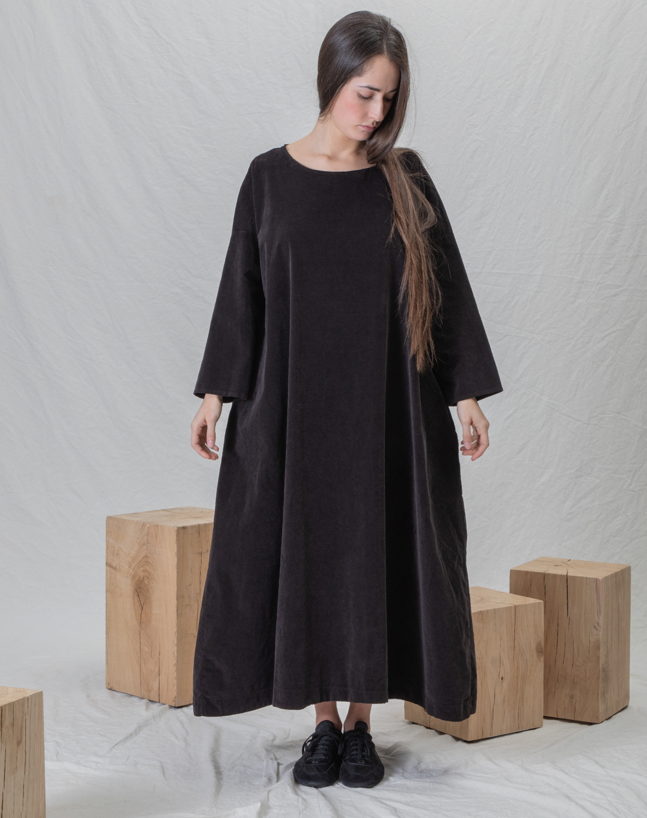 Album Di Famiglia V Loose Dress Brown