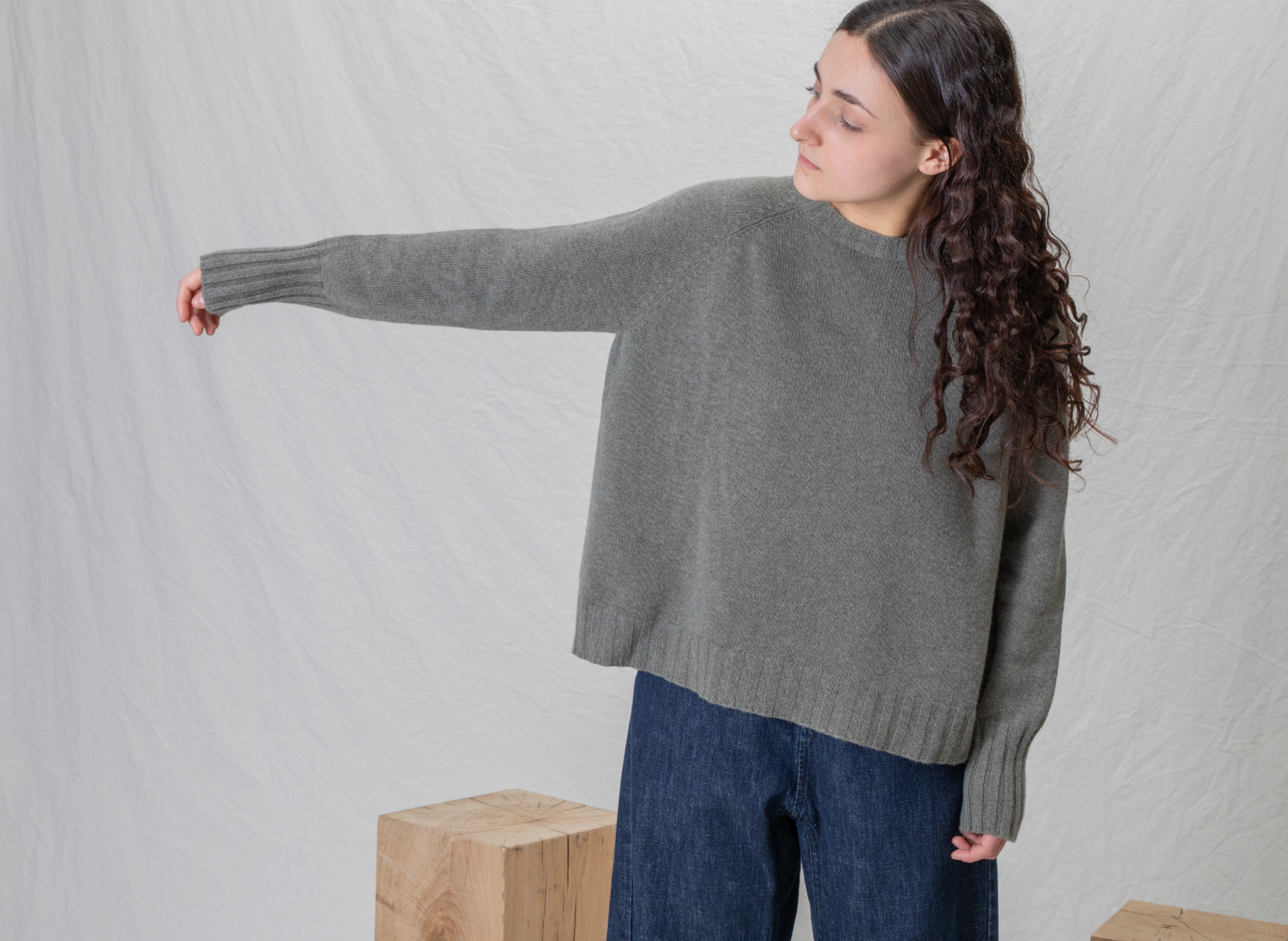 Album Di Famiglia WS Girocollo Raglan Jumper Oatmeal PRE-ORDER