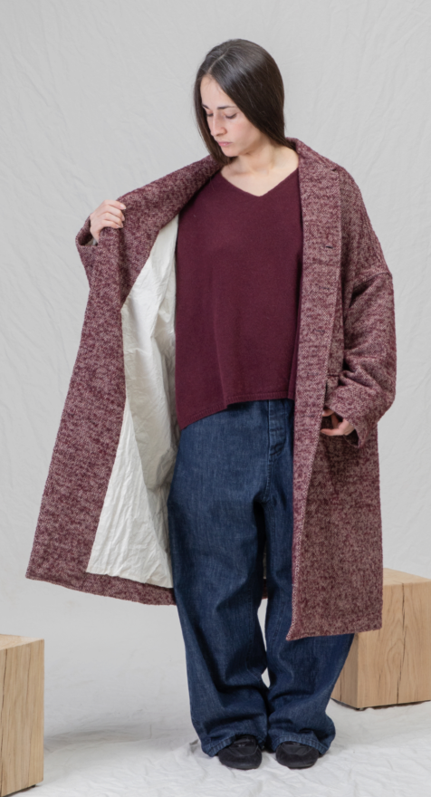 Album Di Famiglia Loose Coat PW Wine PRE-ORDER