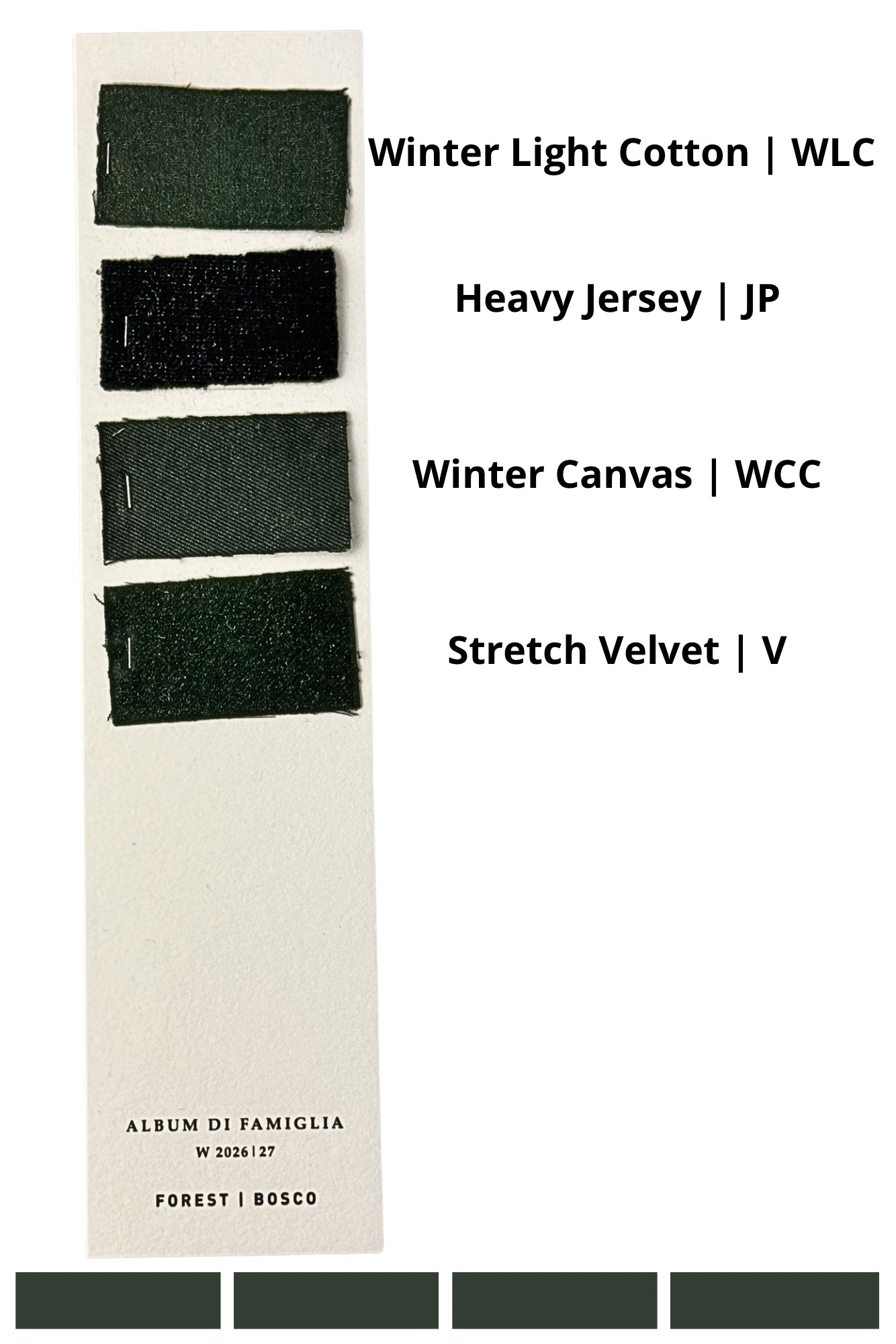 Album Di Famiglia WCC W&S Trousers Forest PRE-ORDER