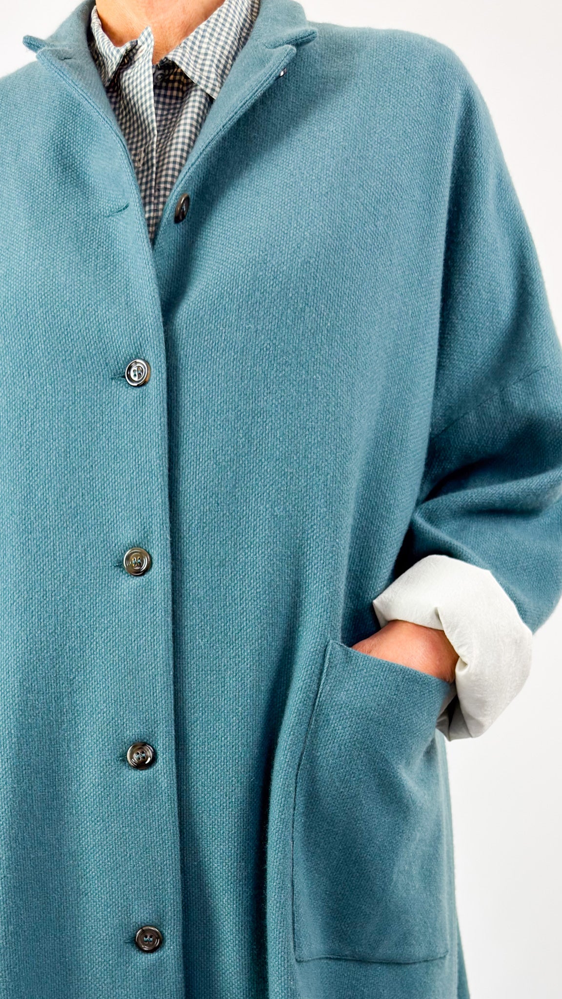 Apuntob 1802 Coat Turquoise
