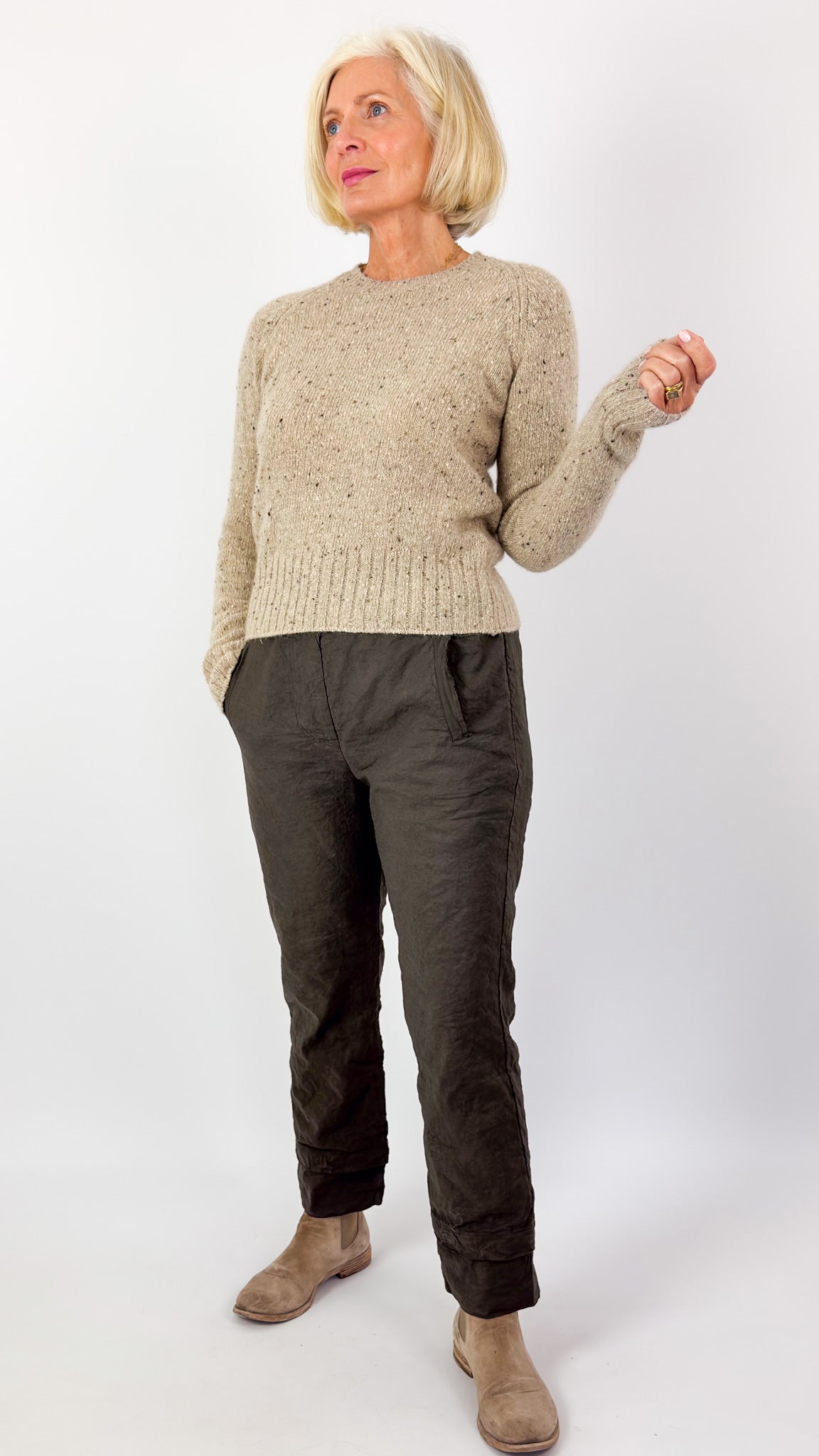 Aequamente 205 Trousers Visone