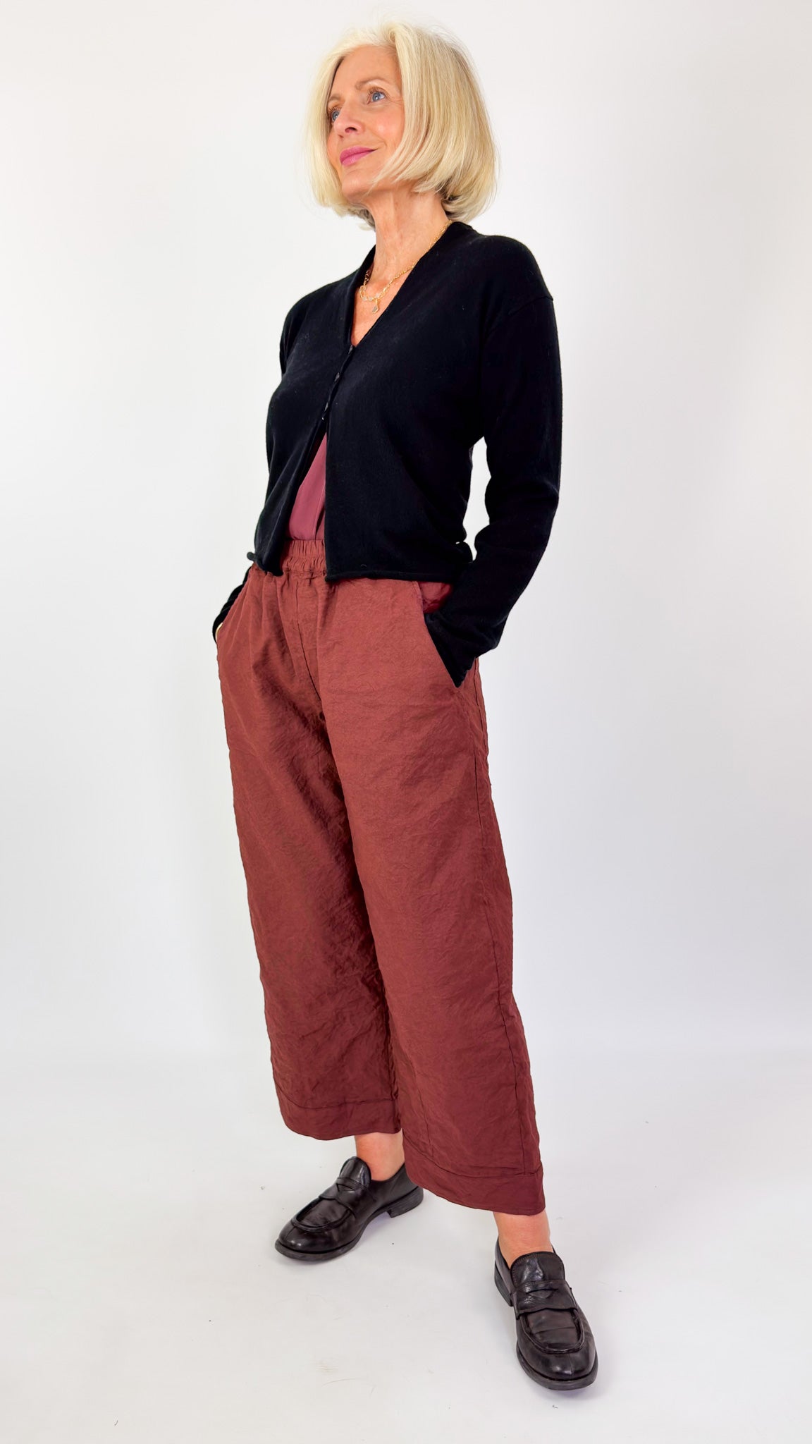 MJ Watson 643 Cardigan Black