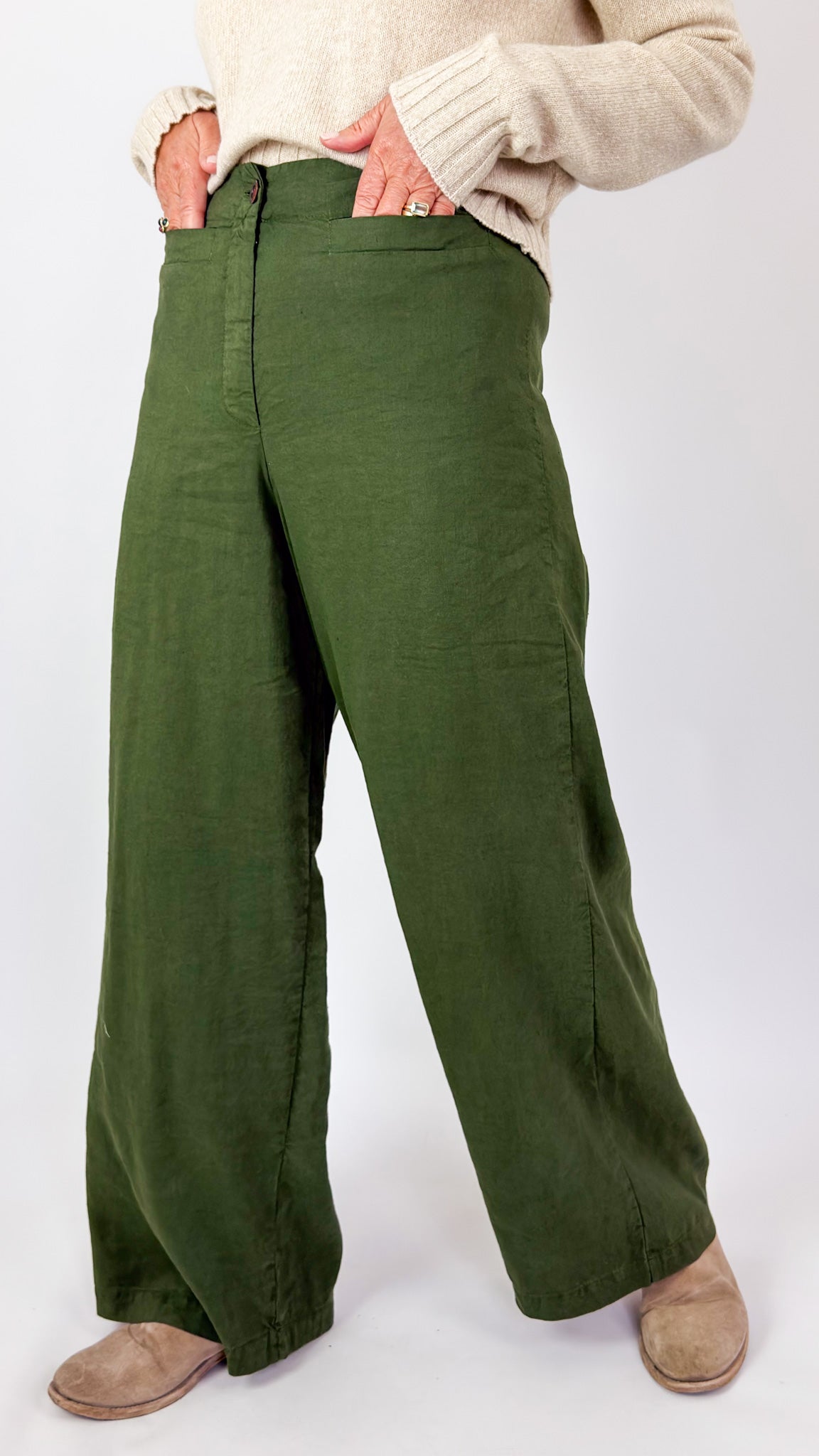 Hannoh Wessel Prunella Trousers Dark Green
