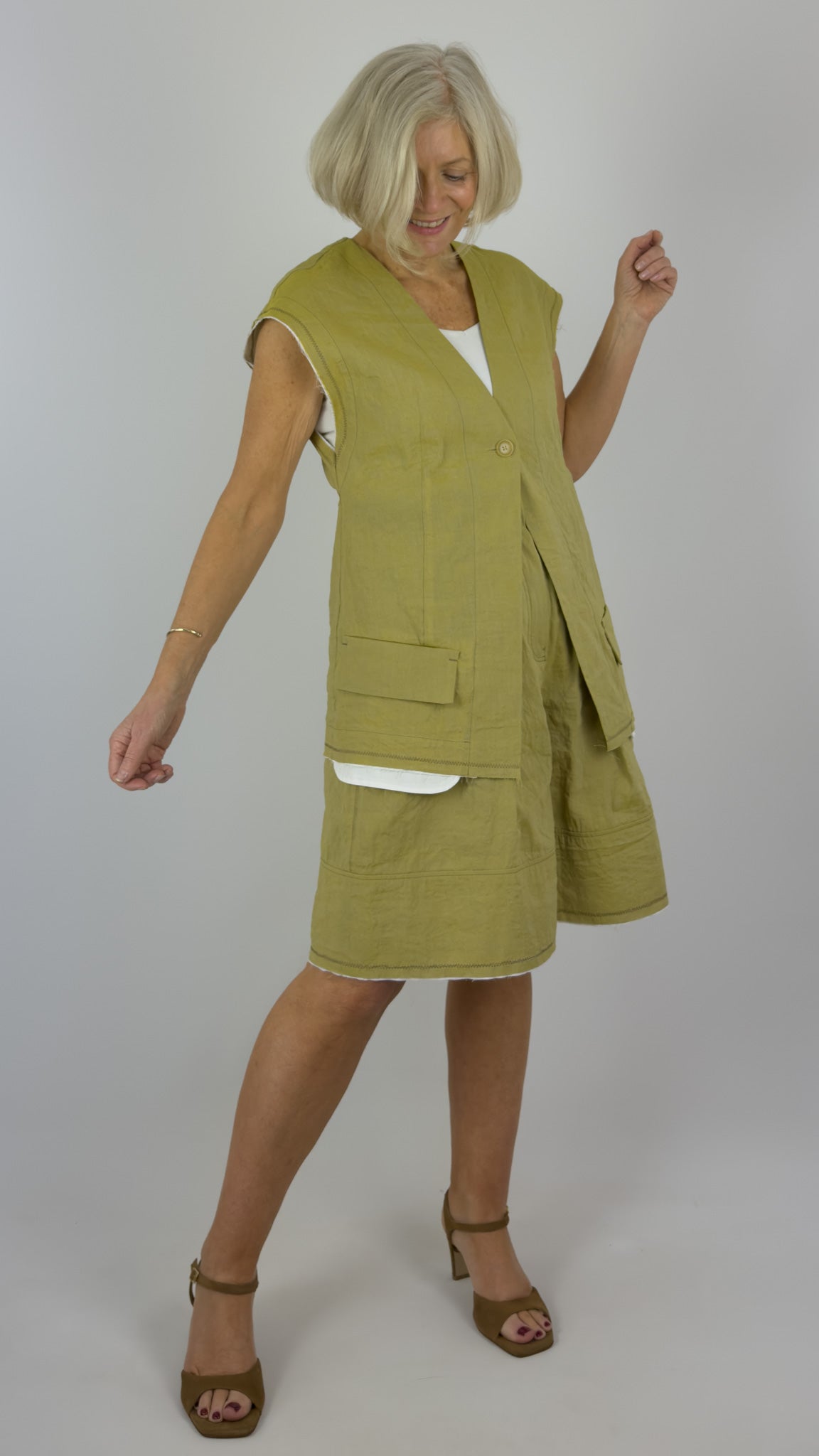 Annette Gortz Brig Waistcoat Khaki