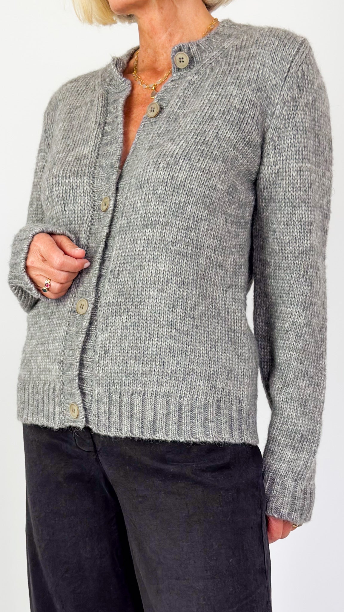 MJ Watson 658 Cardigan Grey