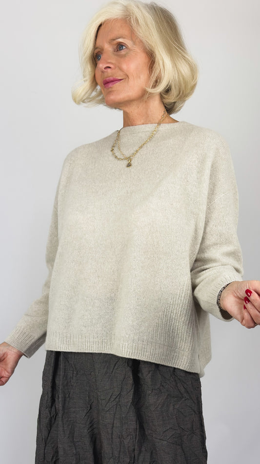 Pas De Calais 2706 Square Jumper Greige