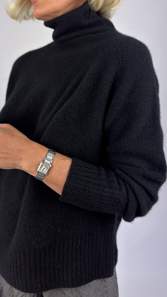 Pas De Calais 2705 Turtleneck Jumper Black