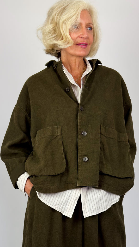 Pas De Calais 3475 Twill Jacket Khaki
