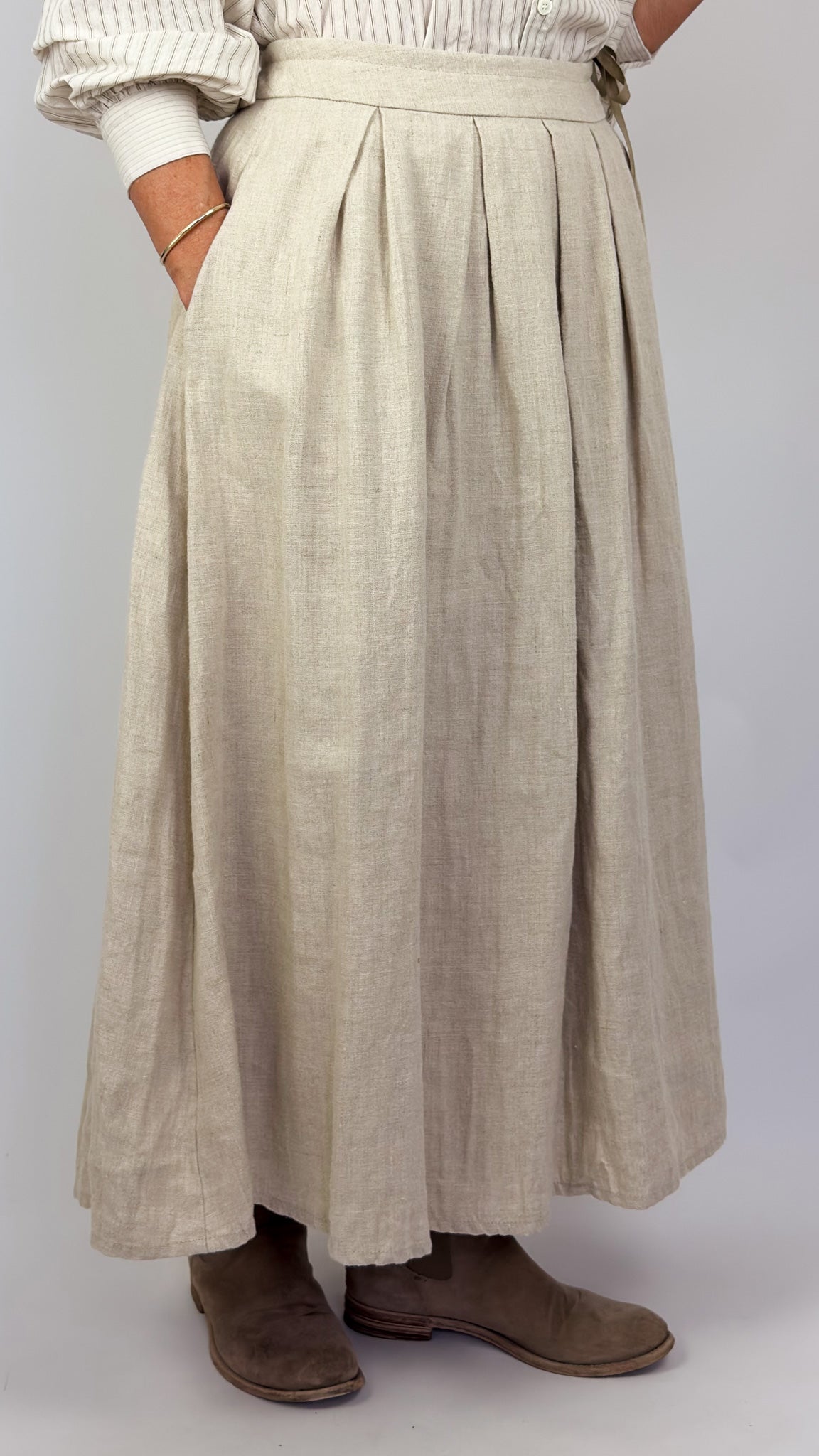 Pas De Calais 7492 Canvas Skirt Natural
