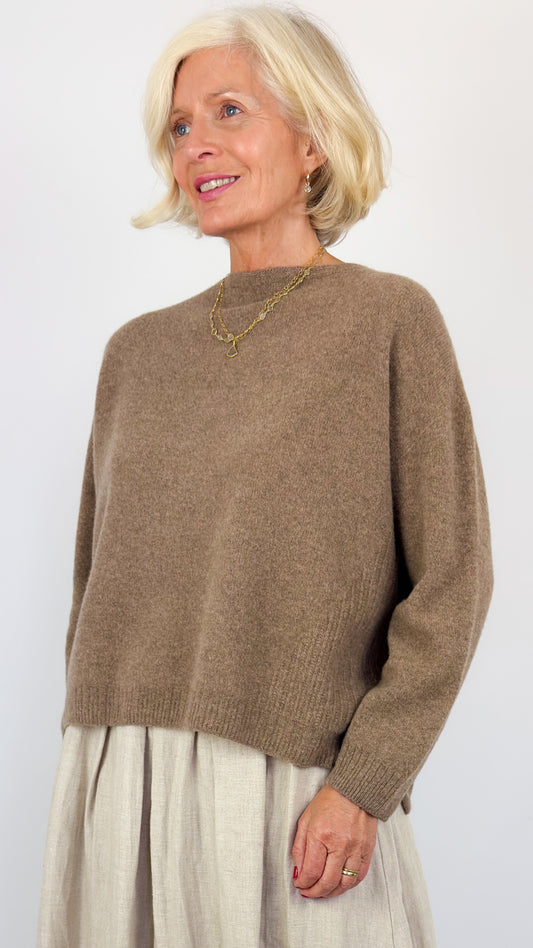 Pas De Calais 2706 Square Jumper Brown