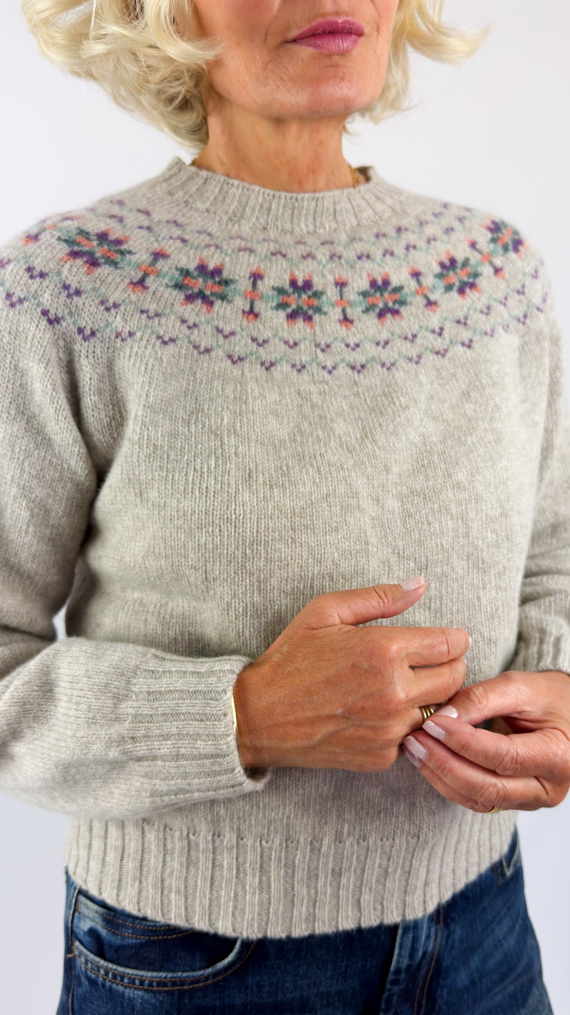 Cordelia James Flavia Jumper Vellum
