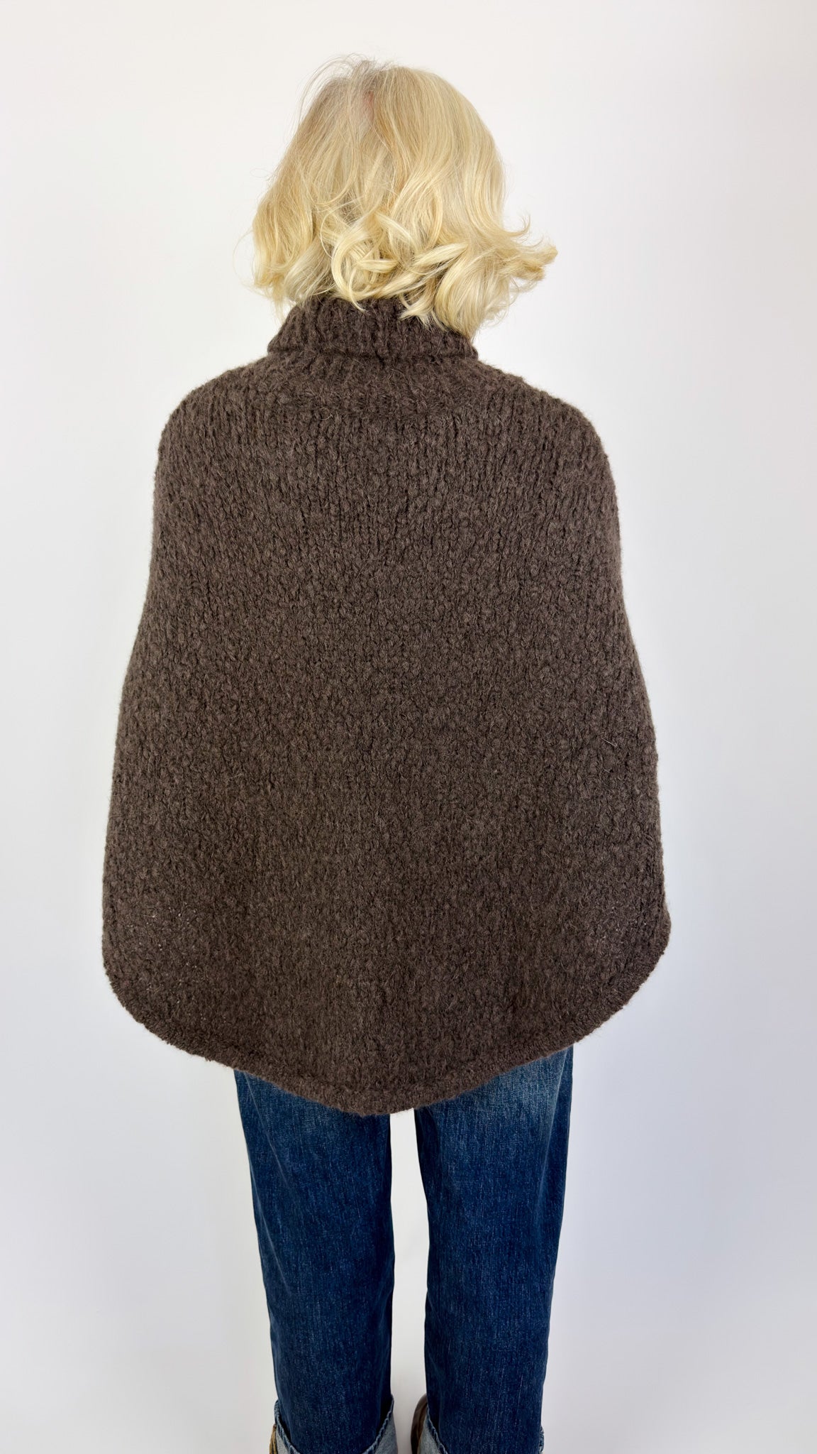 Sibin Linnebjerg Paz Poncho Jumper Coffee