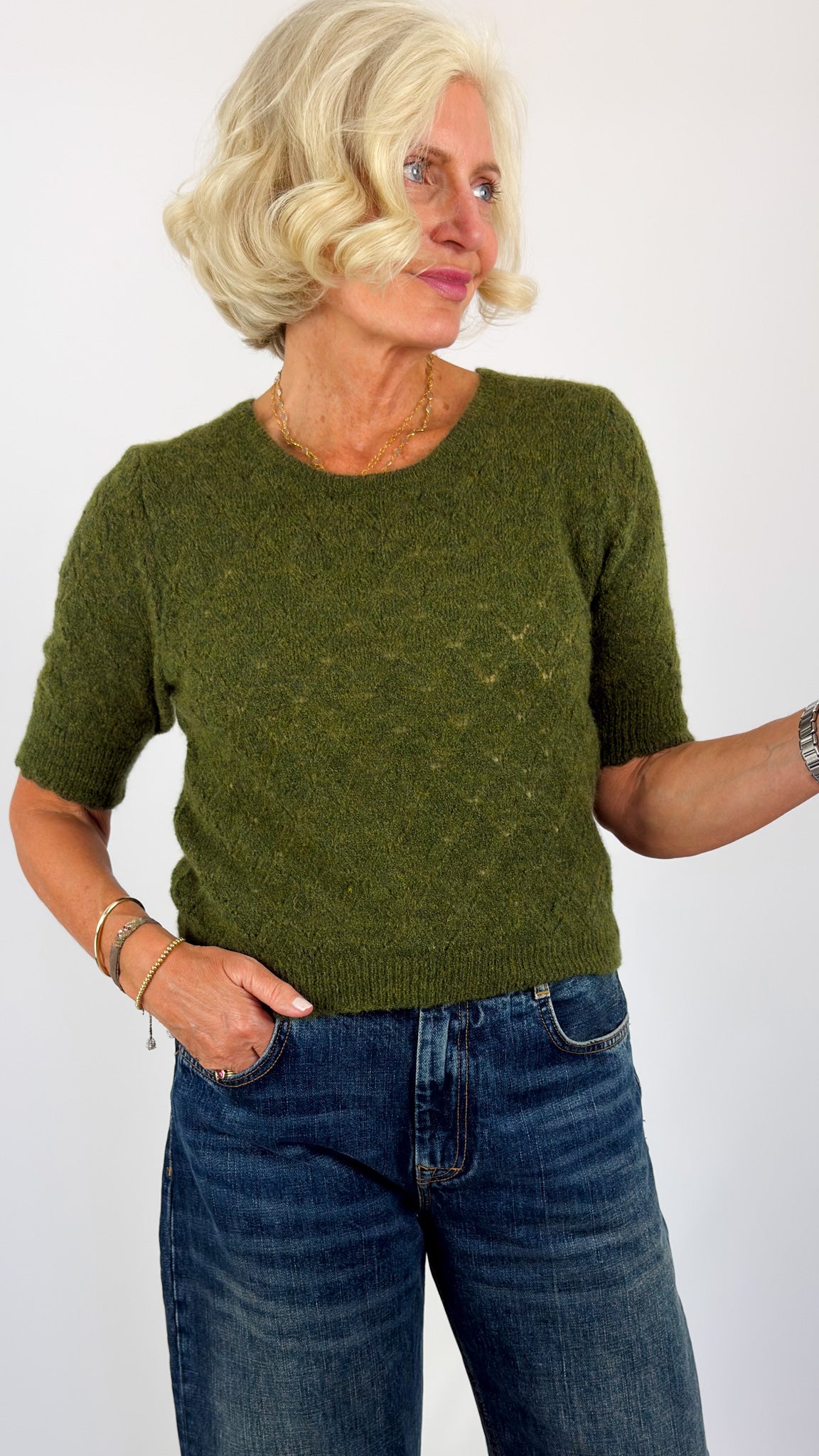 Sibin Linnebjerg Due Jumper Green