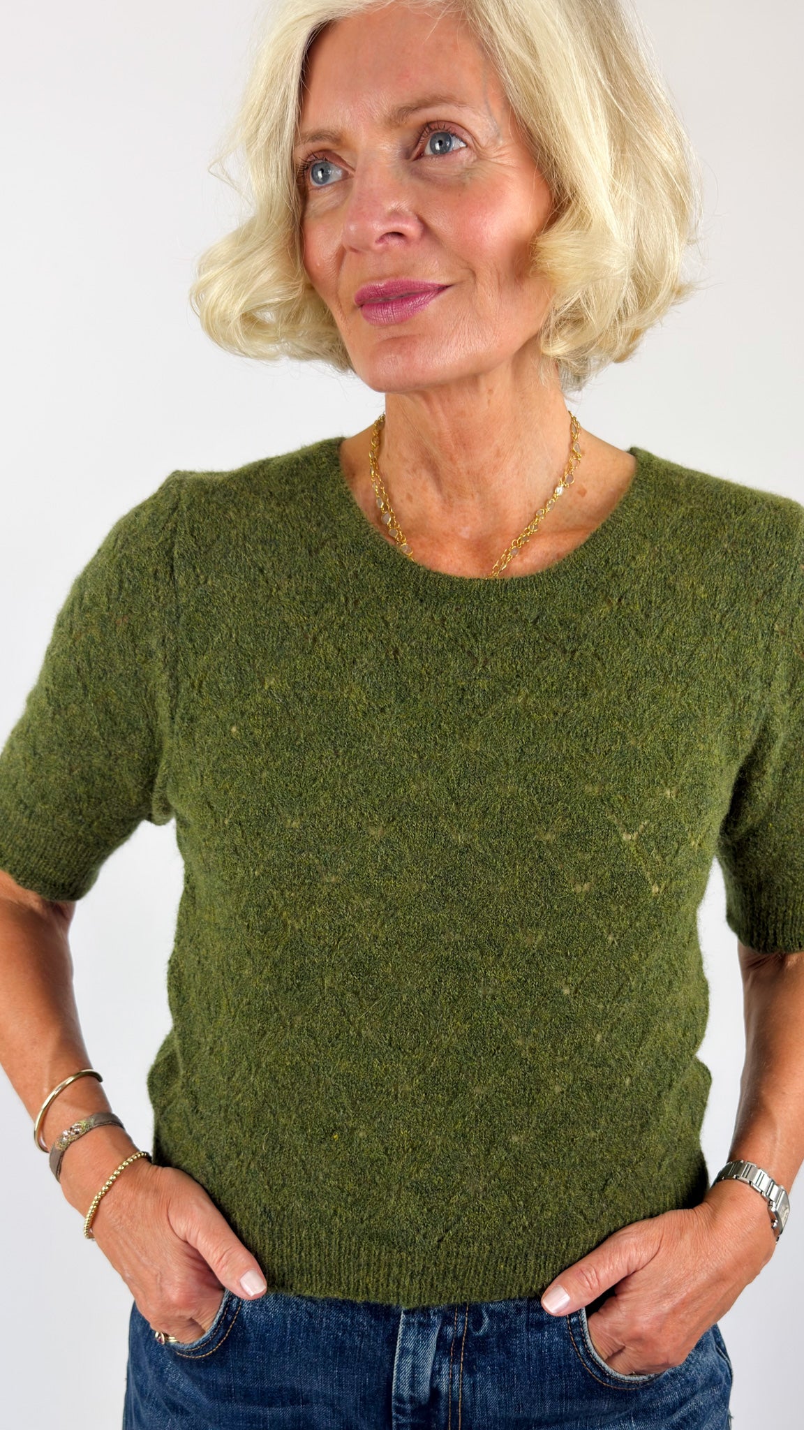 Sibin Linnebjerg Due Jumper Green
