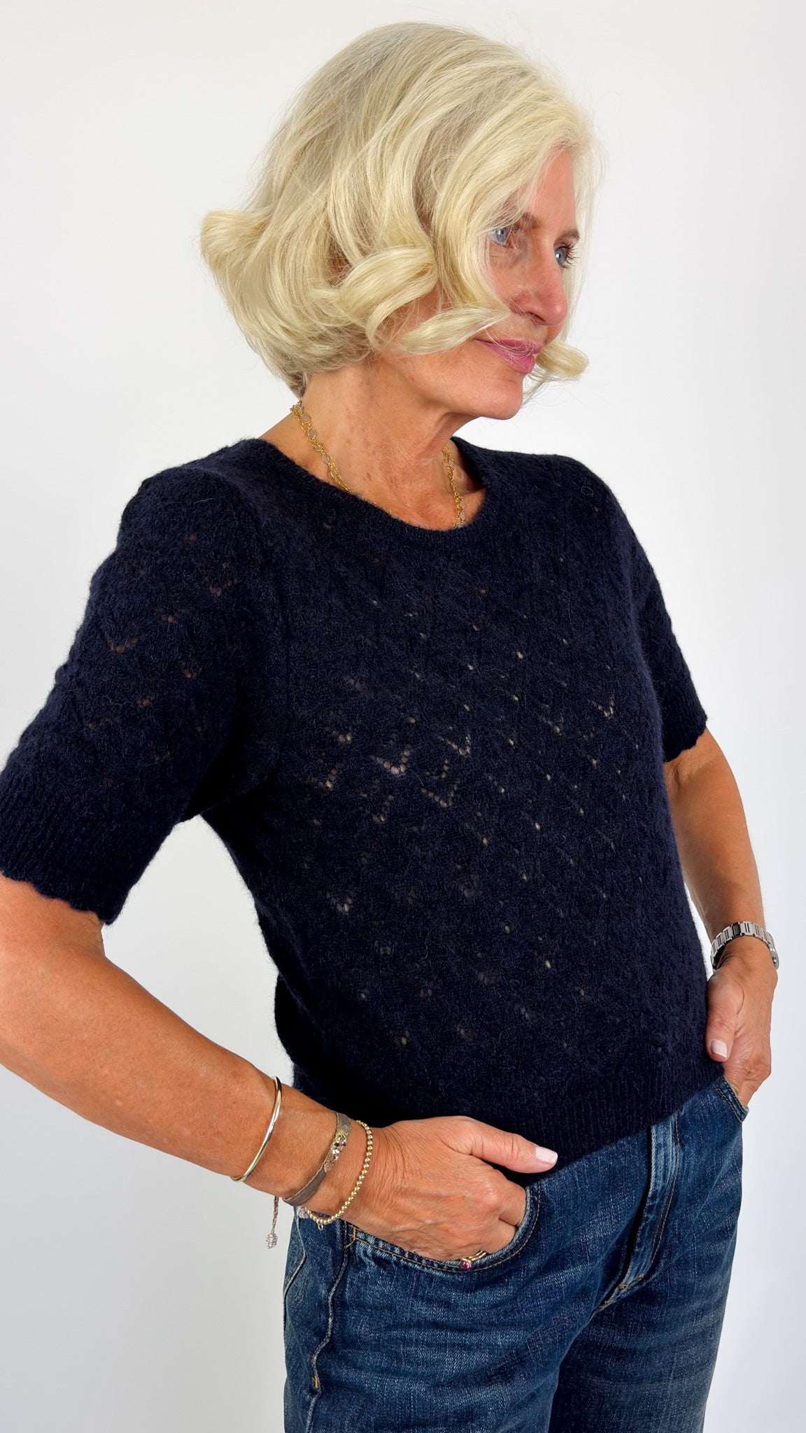 Sibin Linnebjerg Due Jumper Navy